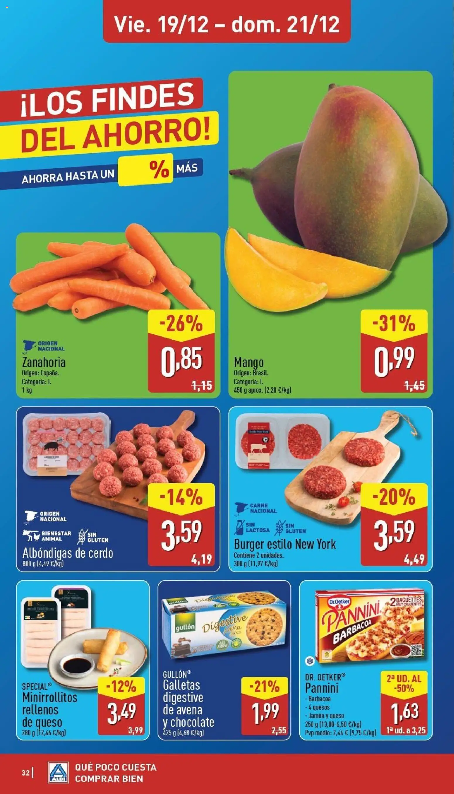 Aldi folleto Península │ válido desde el 15.12.2025 | Página: 32 | Productos: Pizza, Cerdo, Galletas, Ρούτερ