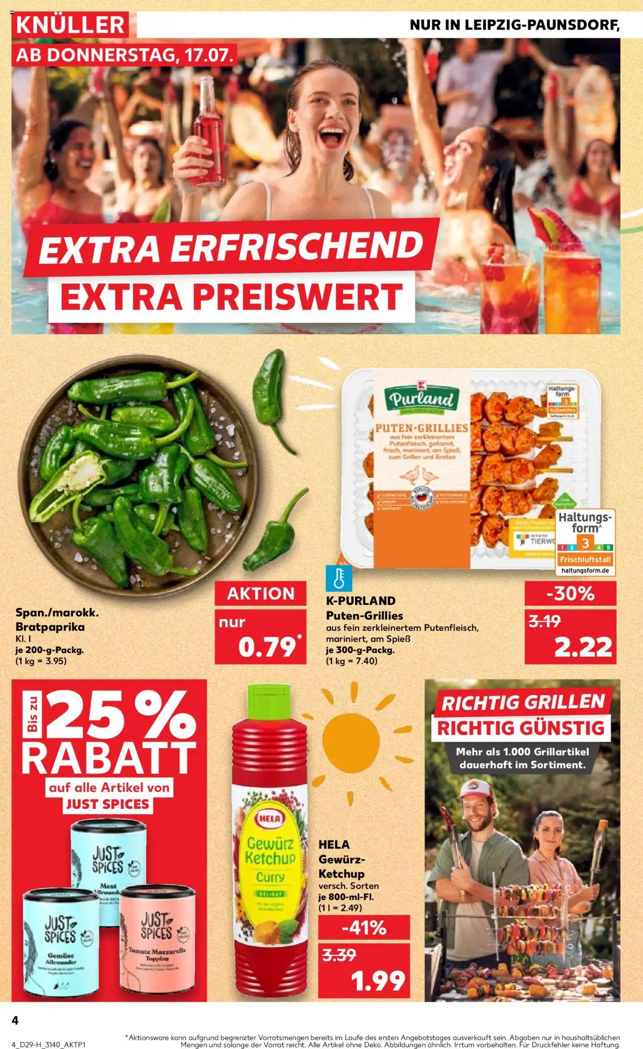 Kaufland prospekt Leipzig	 - gültig ab dem 17.07.2025 | Seite: 4 | Produkte: Mozzarella, Ketchup
