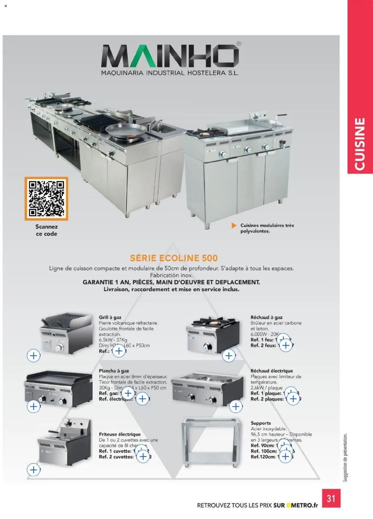 {H1} | Page: 31 | Produits: Friteuse électrique, Plancha, Grill, Friteuse