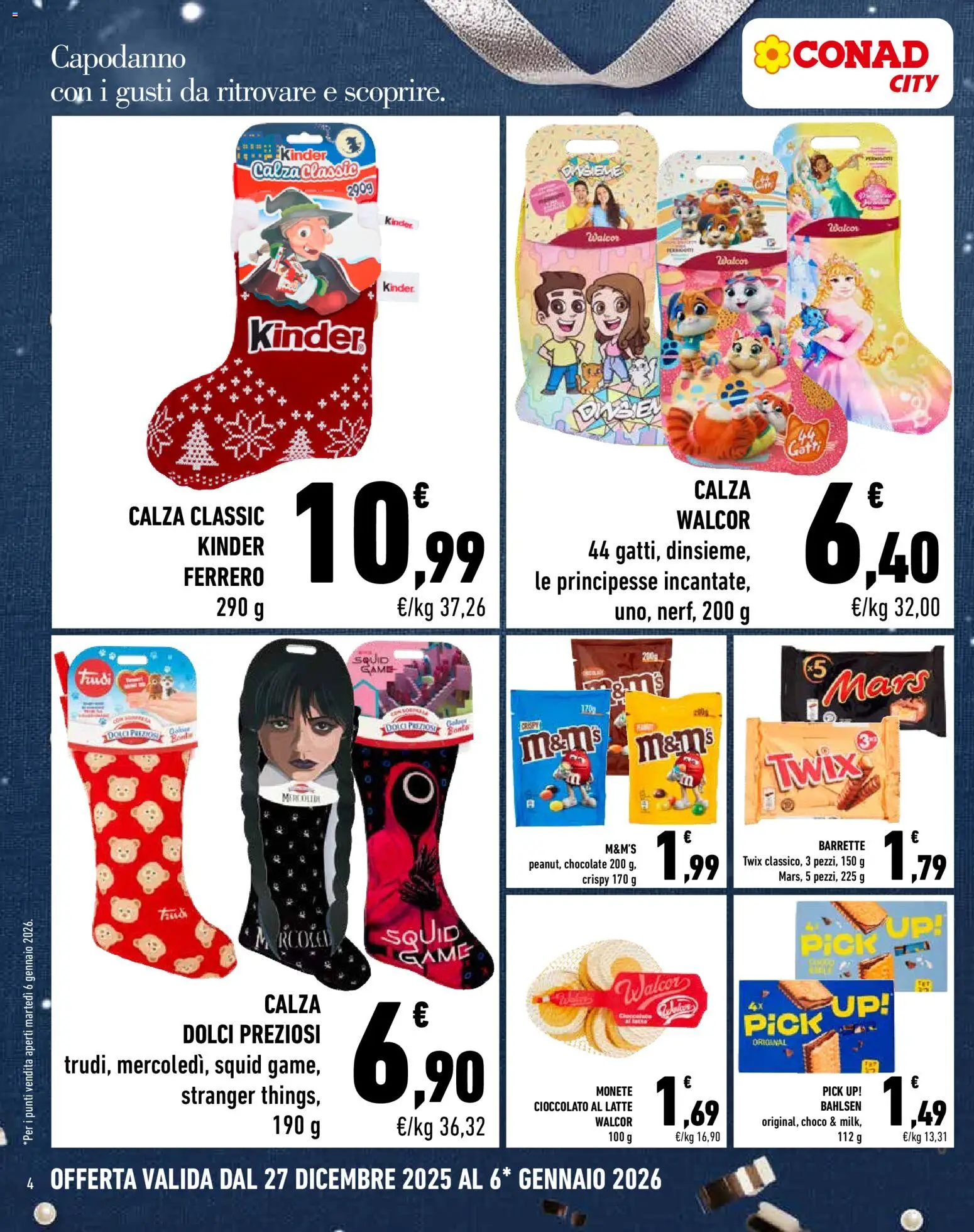 Volantino Conad del 27.12.2025 | Pagina: 4 | Prodotti: Cioccolato, Latte