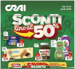 Anteprima del volantino CRAI volantino valido a partire dal 07.04.2026