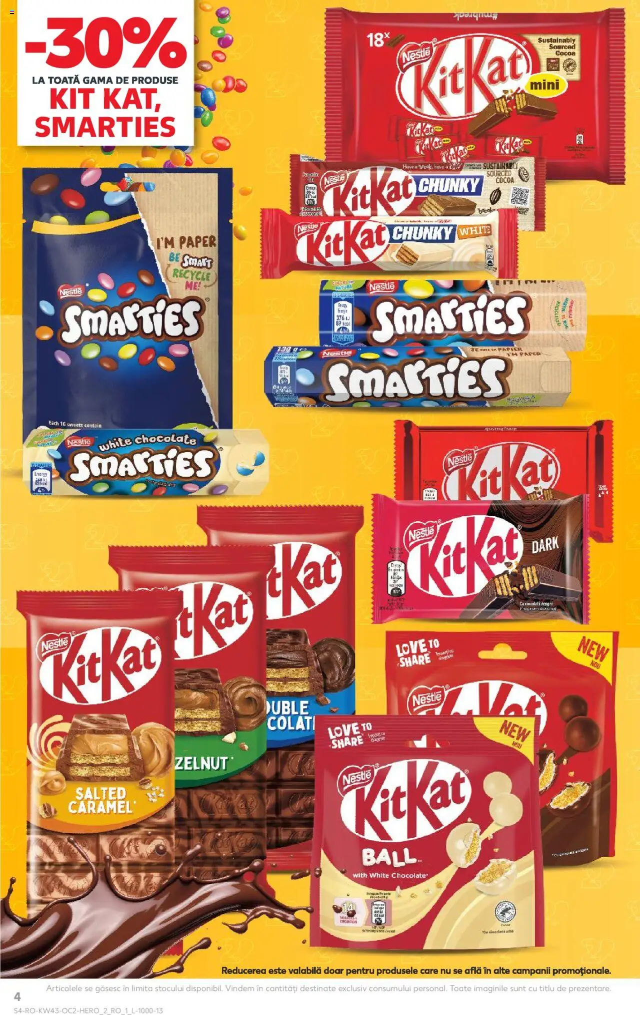 Noul catalog Kaufland – valabil de la 22.10.2025 | Pagină: 4 | Produse: Ciocolată