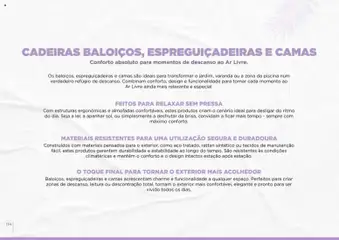 Pré-visualização Espaço Casa folheto Ar Livre 2026 válido de 07.03.2026 | Página: 134 | Produtos: Piscina, Cadeiras