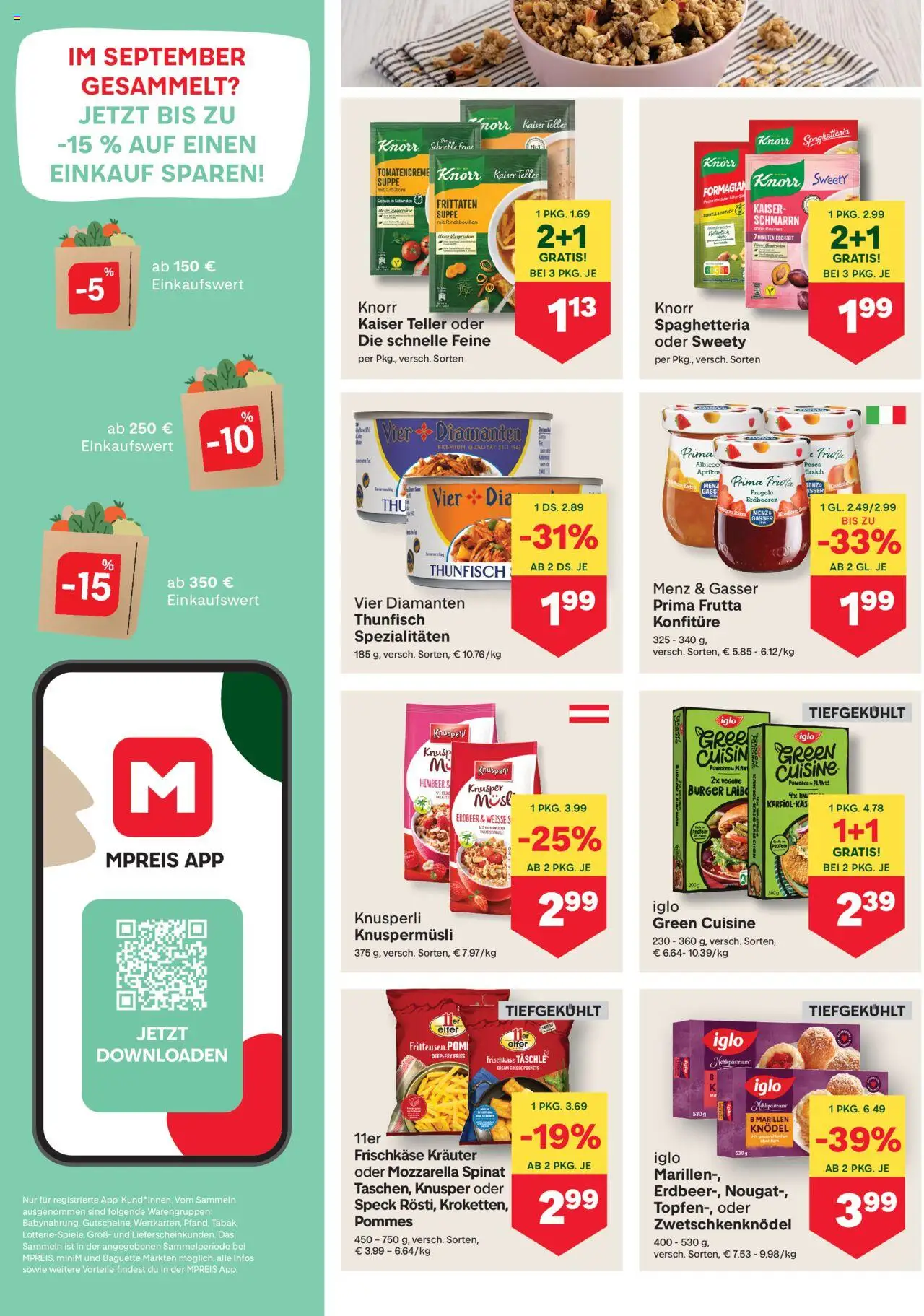 MPREIS Absam gültig ab 09.10.2025 | Seite: 8 | Produkte: Erdbeeren, Jääkaappipakastin