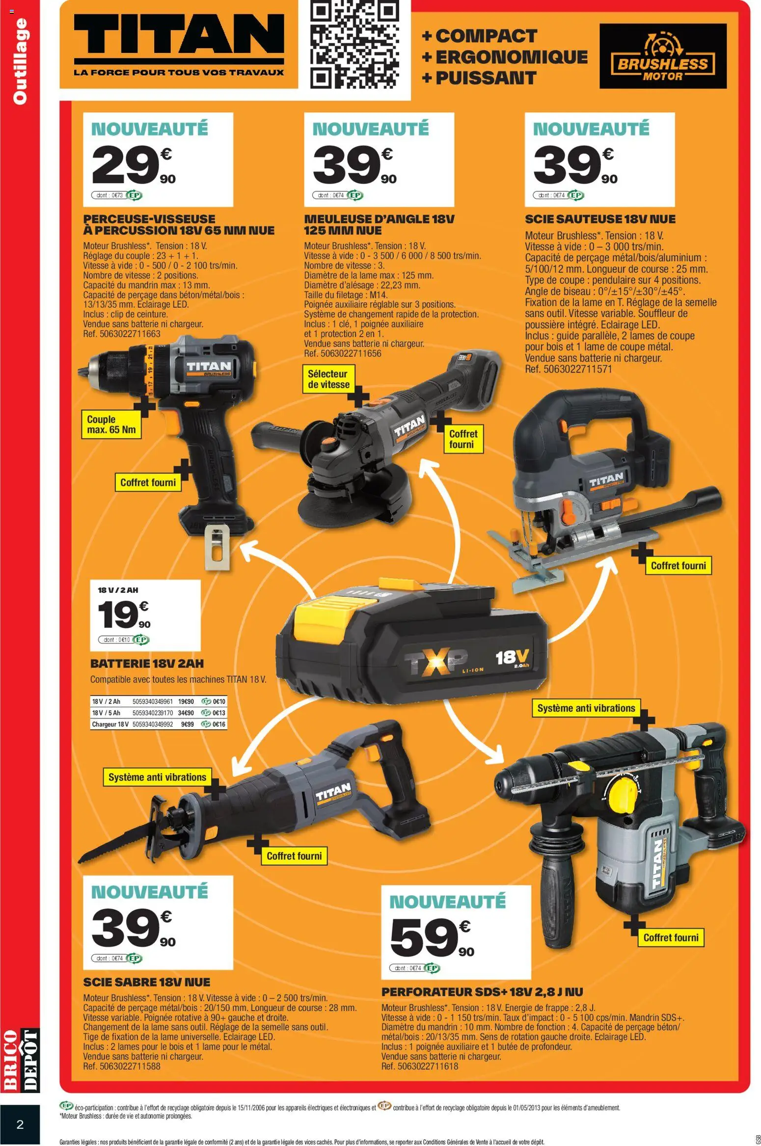 {H1} | Page: 2 | Produits: Meuleuse, Scie sauteuse, Batterie