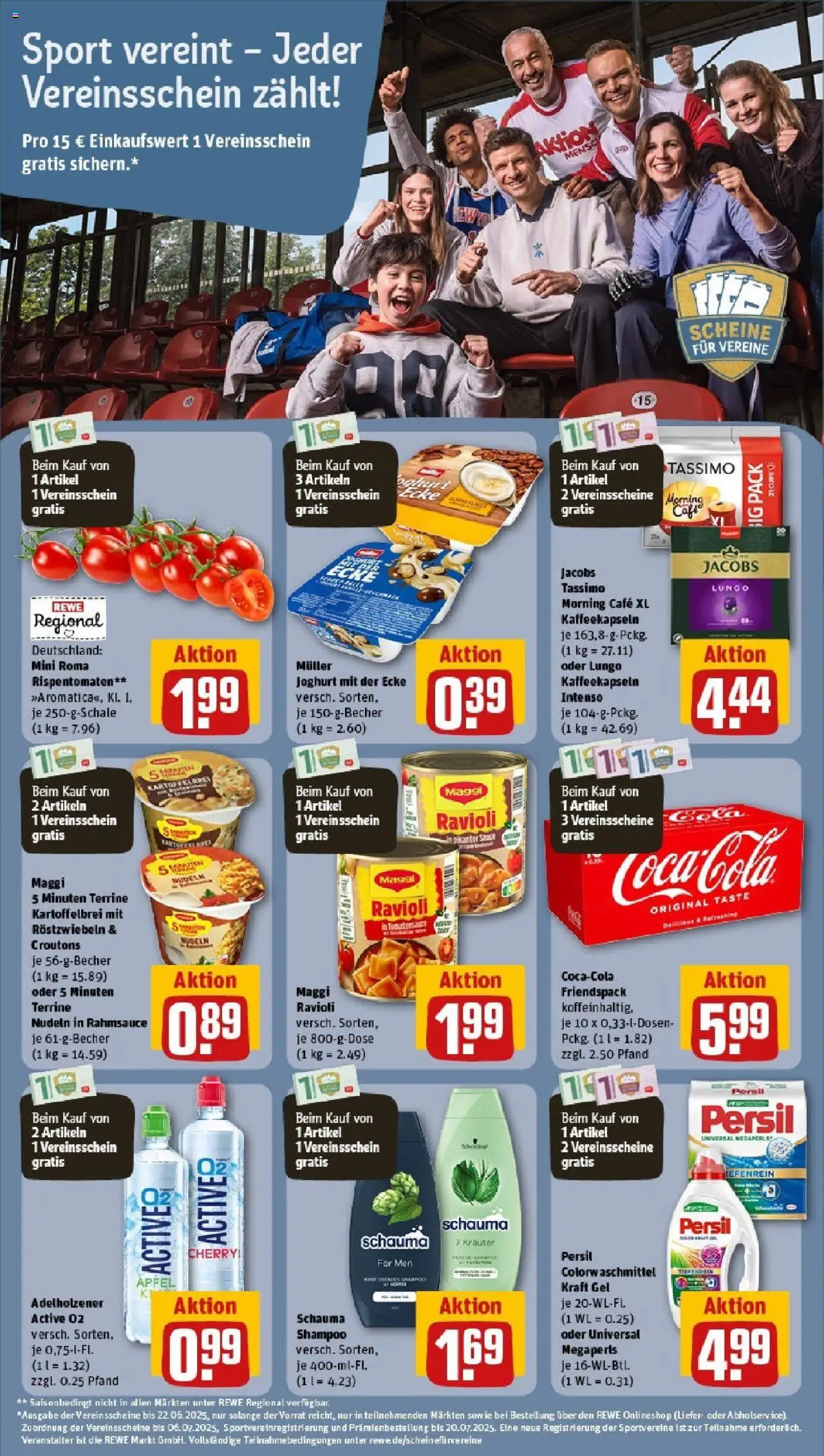 Rewe prospekt Vetschau	 - gültig ab dem 25.05.2025 | Seite: 23 | Produkte: Schauma shampoo, Cola, Joghurt, Adelholzener