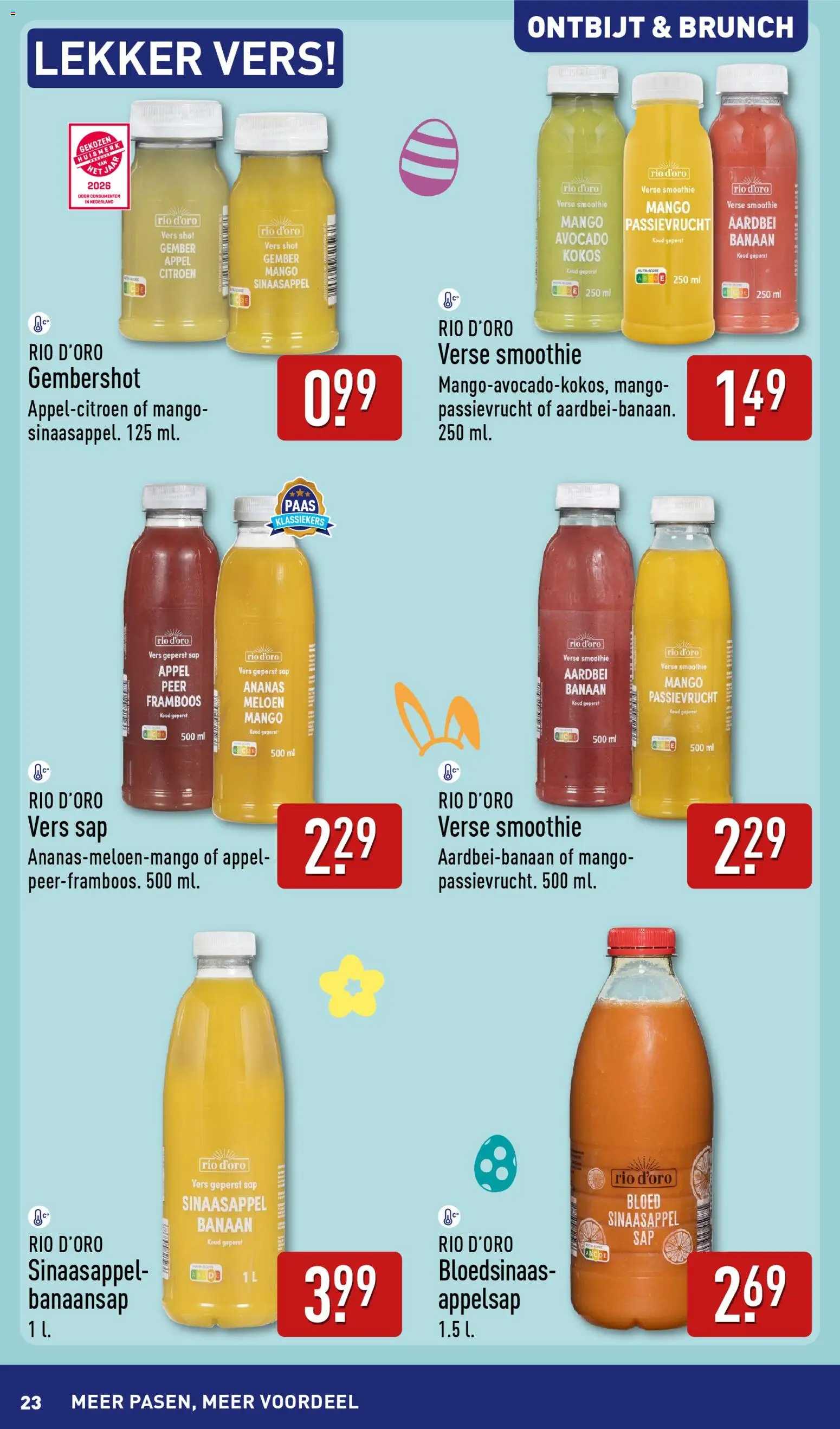 {H1} | Pagina: 23 | Producten: Avocado, Sap, Gember, Banaan