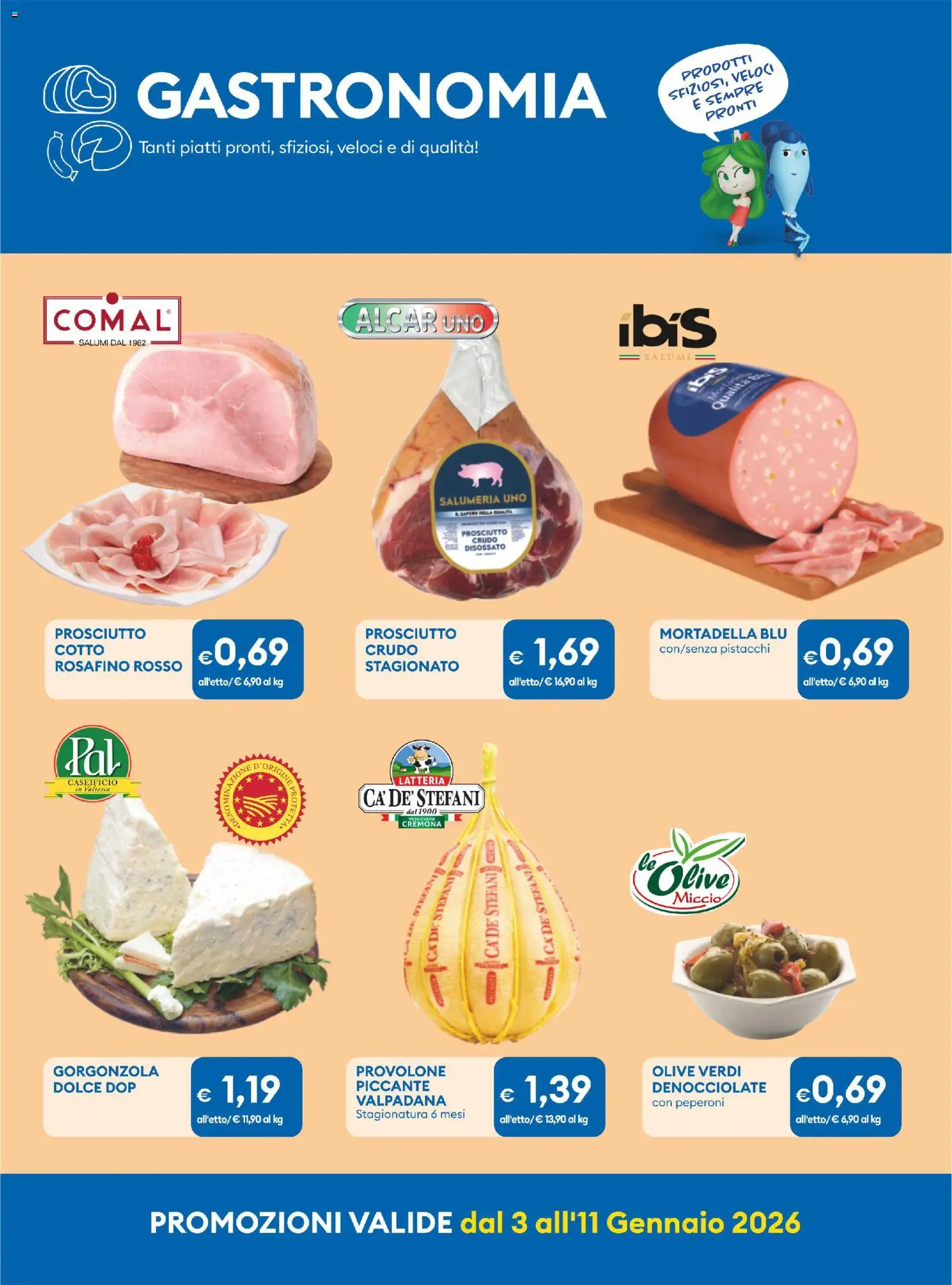 Volantino MD Discount del 03.01.2026 | Pagina: 15 | Prodotti: Prosciutto Crudo, Provolone, Prosciutto, Gorgonzola