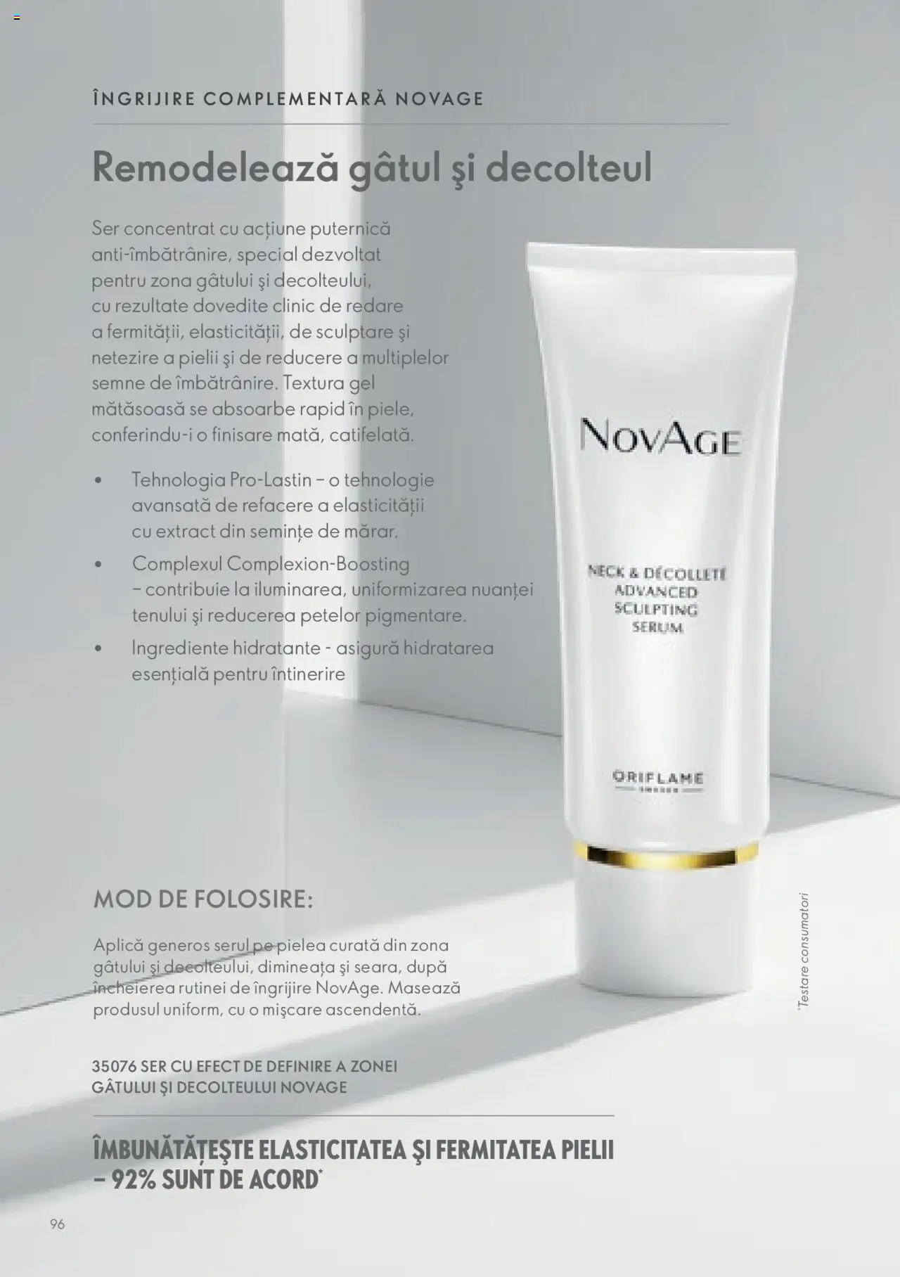 Oriflame catalog - Ghidul NOVAGE+ – valabil de la 01.03.2023 | Pagină: 96