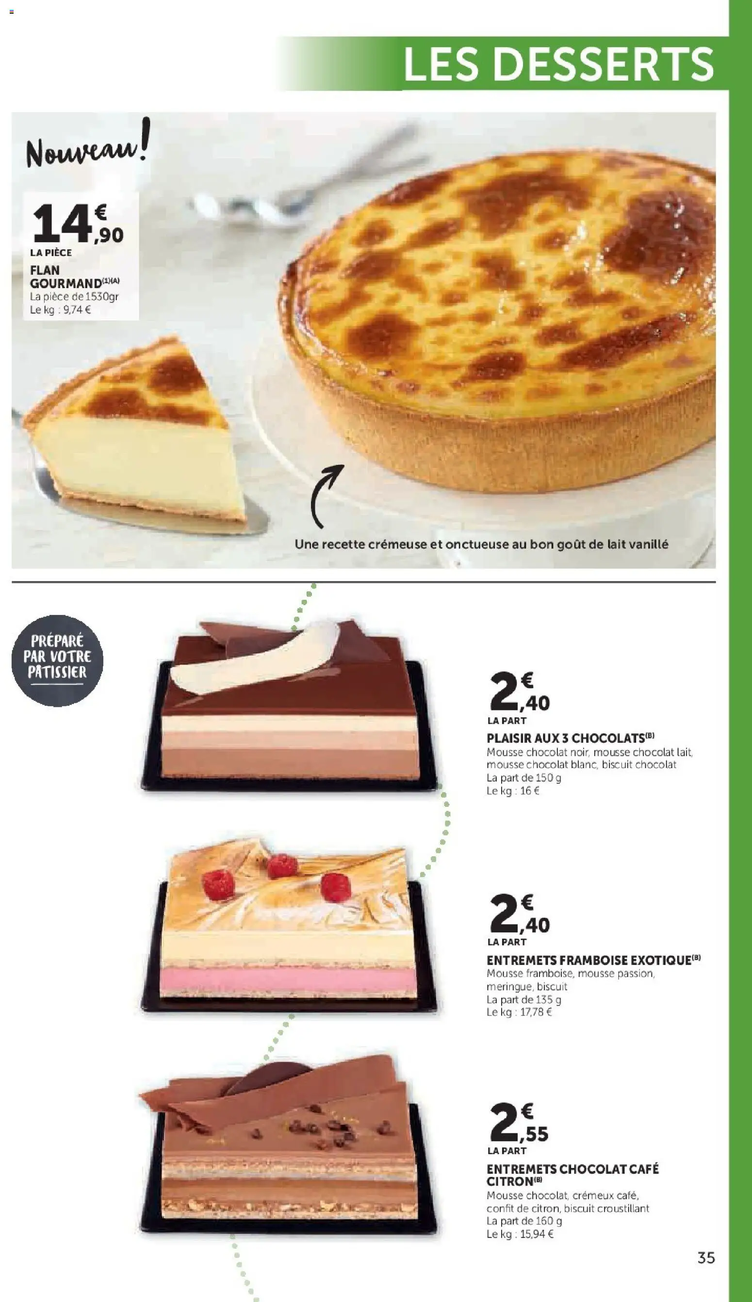 {H1} | Page: 35 | Produits: Framboise, Mousse, Lait, Chocolat