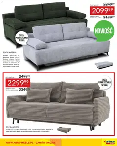 Pogląd oferty "Abra meble Gazetka" - ważna od 14.10.2025 | Strona: 3 | Produkty: Sofa