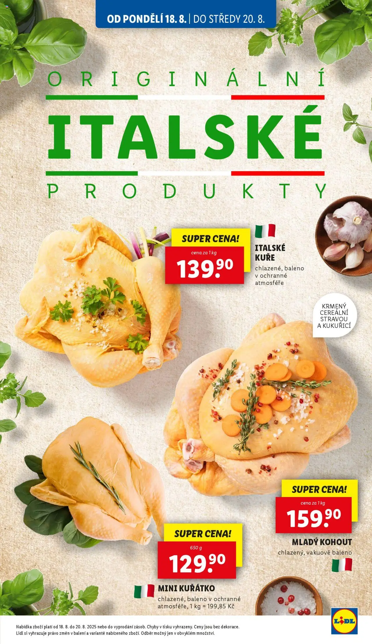 Lidl leták od 18.08.2025 | Strana: 13 | Produkty: Kuře