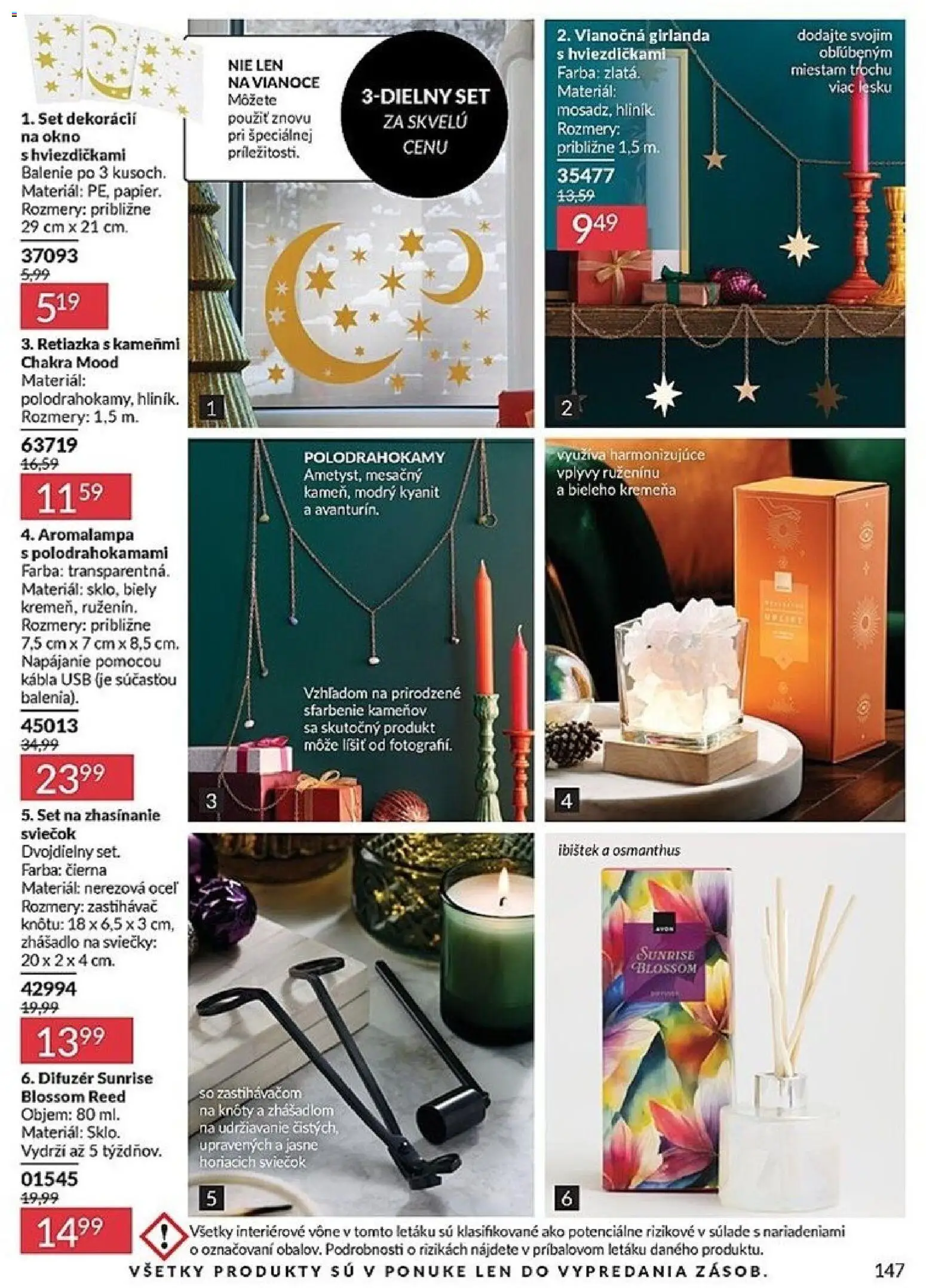 Nové Avon akcie – leták je platný od 01.01.2026 | Strana: 147 | Produkty: Difúzer, Sviečky, USB