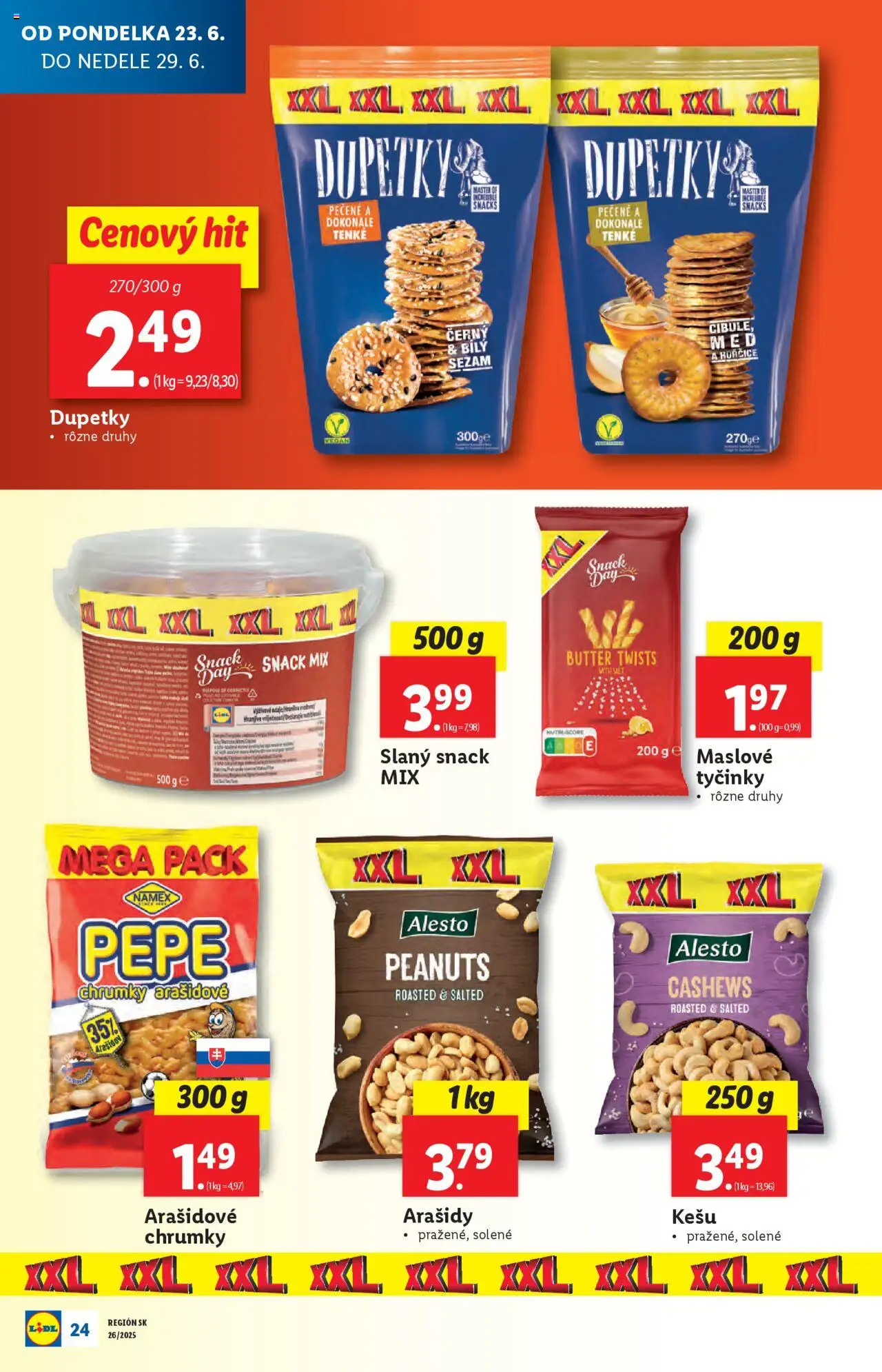 Lidl leták │ platný od 23.06.2025 | Strana: 30 | Produkty: Arašidy