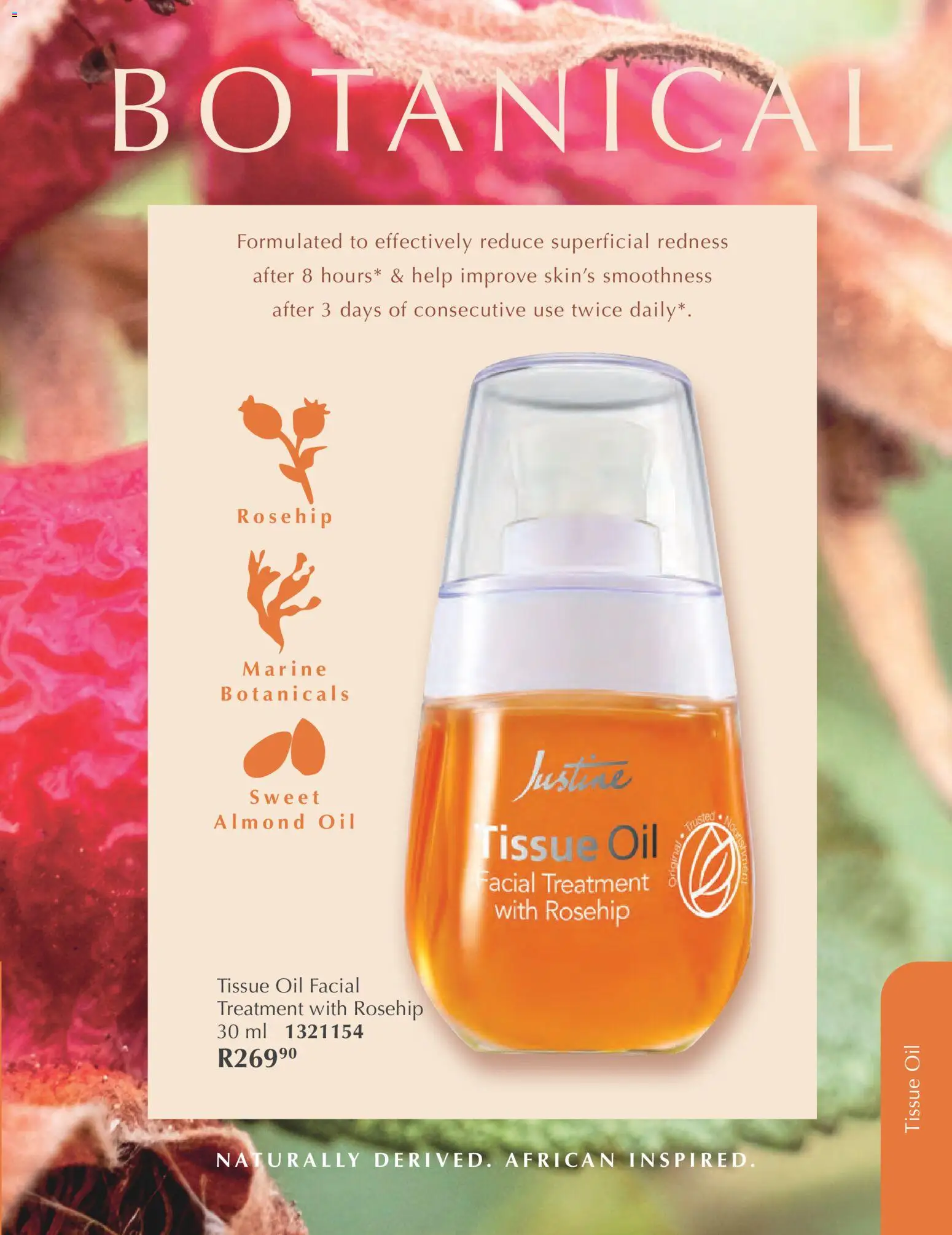 New Justine catalogue – valid from 01.02.2026 | Page: 91 | Products: Tissue oil, Oil