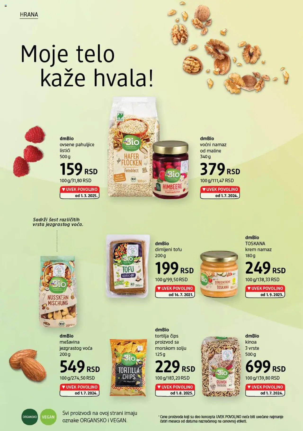 DM Drogerie katalog - važi od 01.08.2025 | Strana: 4 | Proizvode: Tortilja, Pahuljice, Ovsene pahuljice, Tortilja čips