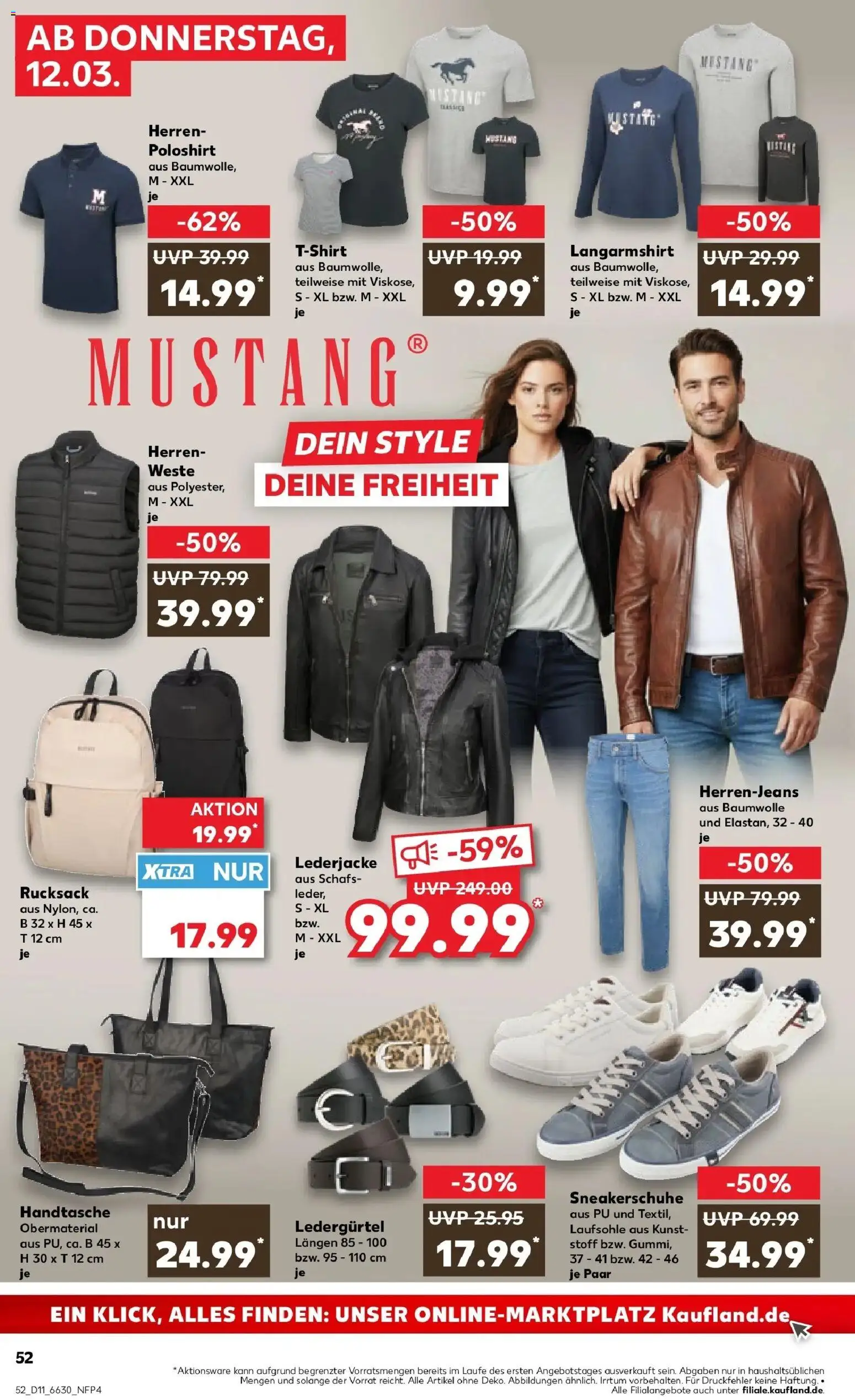 Kaufland Prospekt Siegen	 – gültig ab 09.03.2026 | Seite: 64 | Produkte: Poloshirt, Weste, Handtasche, Rucksack