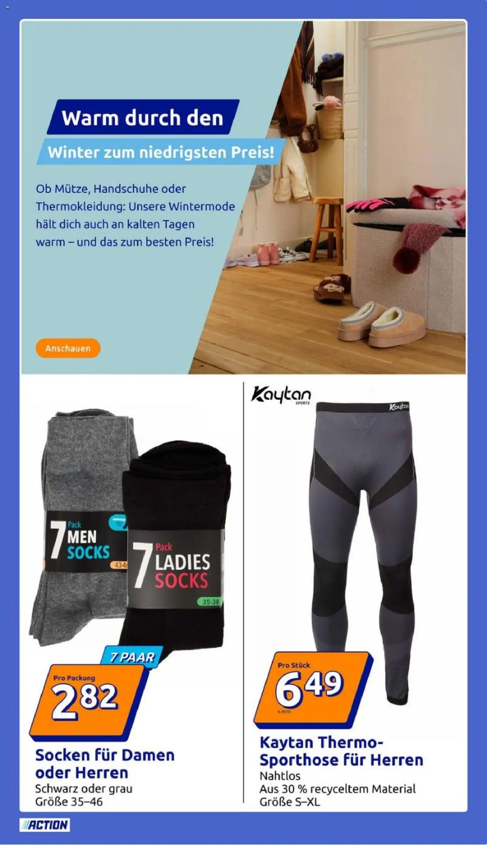 Action Prospekt – gültig ab 21.01.2026 | Seite: 19 | Produkte: Sporthose, Socken, Handschuhe