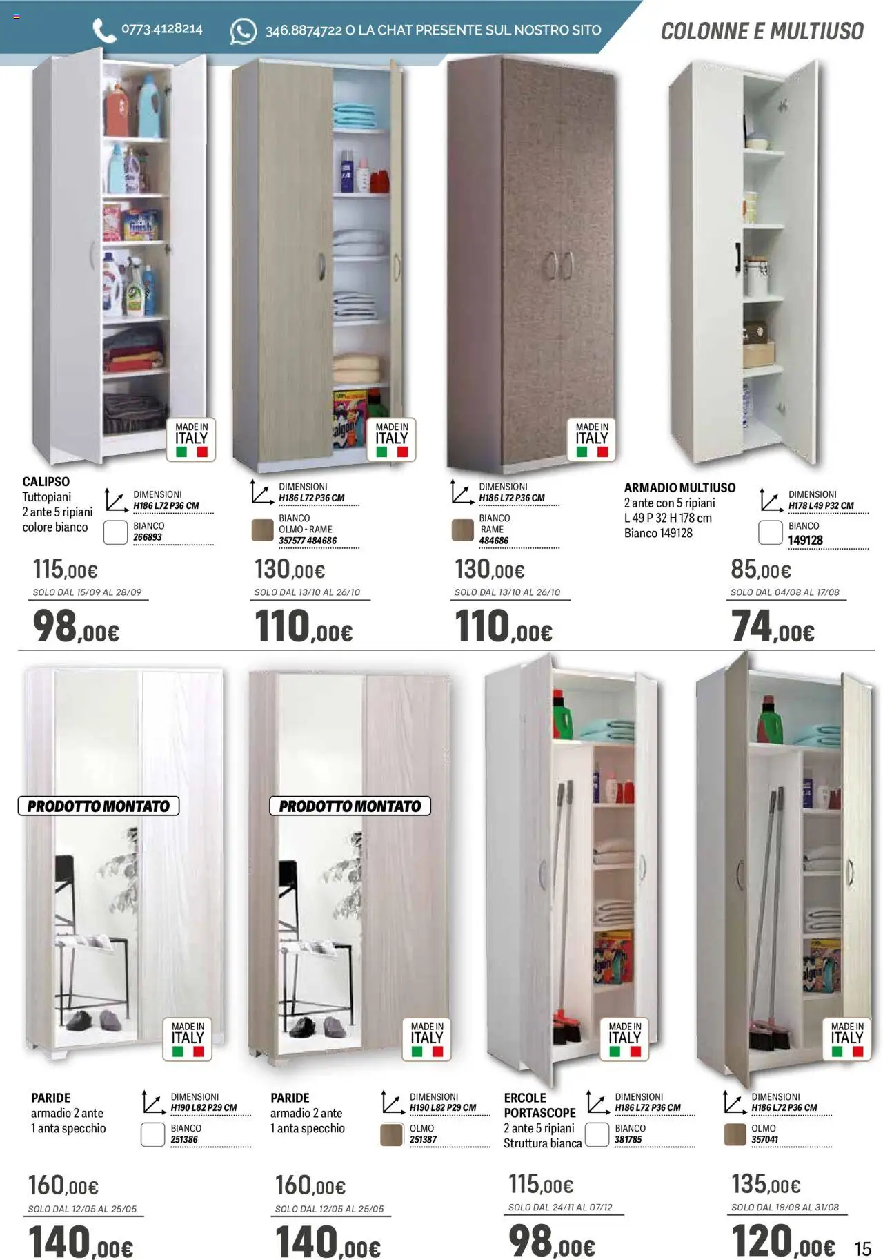 Volantino Orizzonte del 09.05.2025 | Pagina: 15 | Prodotti: Armadio, Specchio
