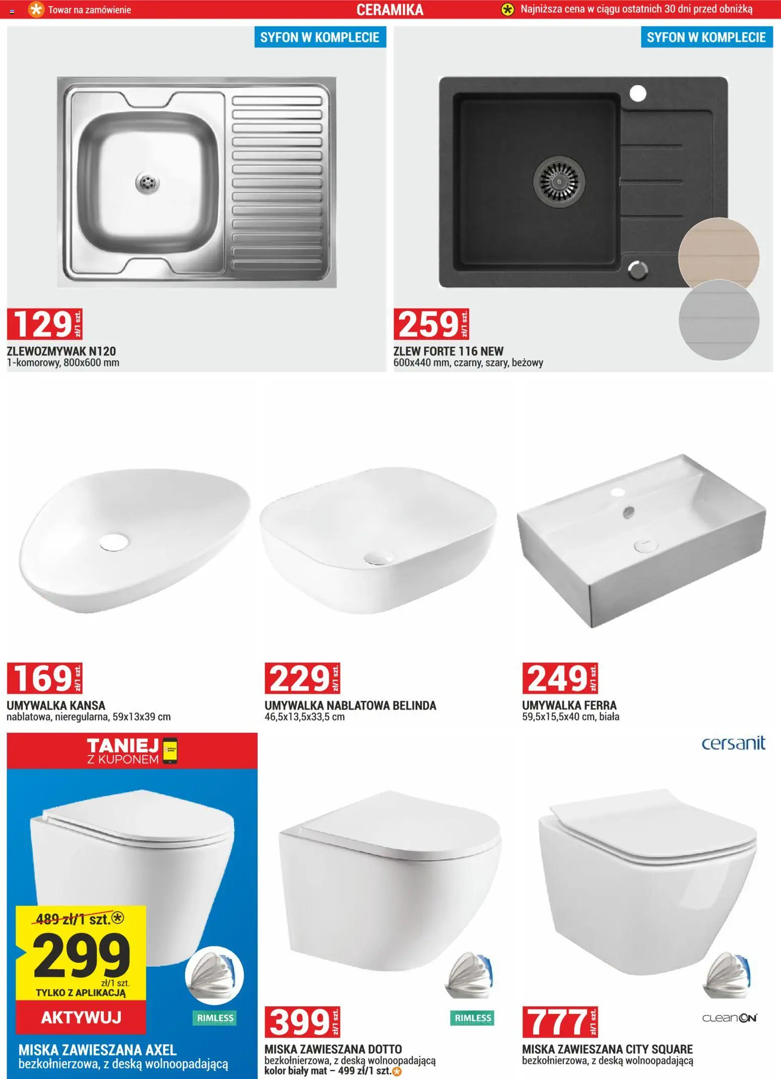 Merkury Market Gazetka od 02.01.2026 | Strona: 35 | Produkty: Umywalka