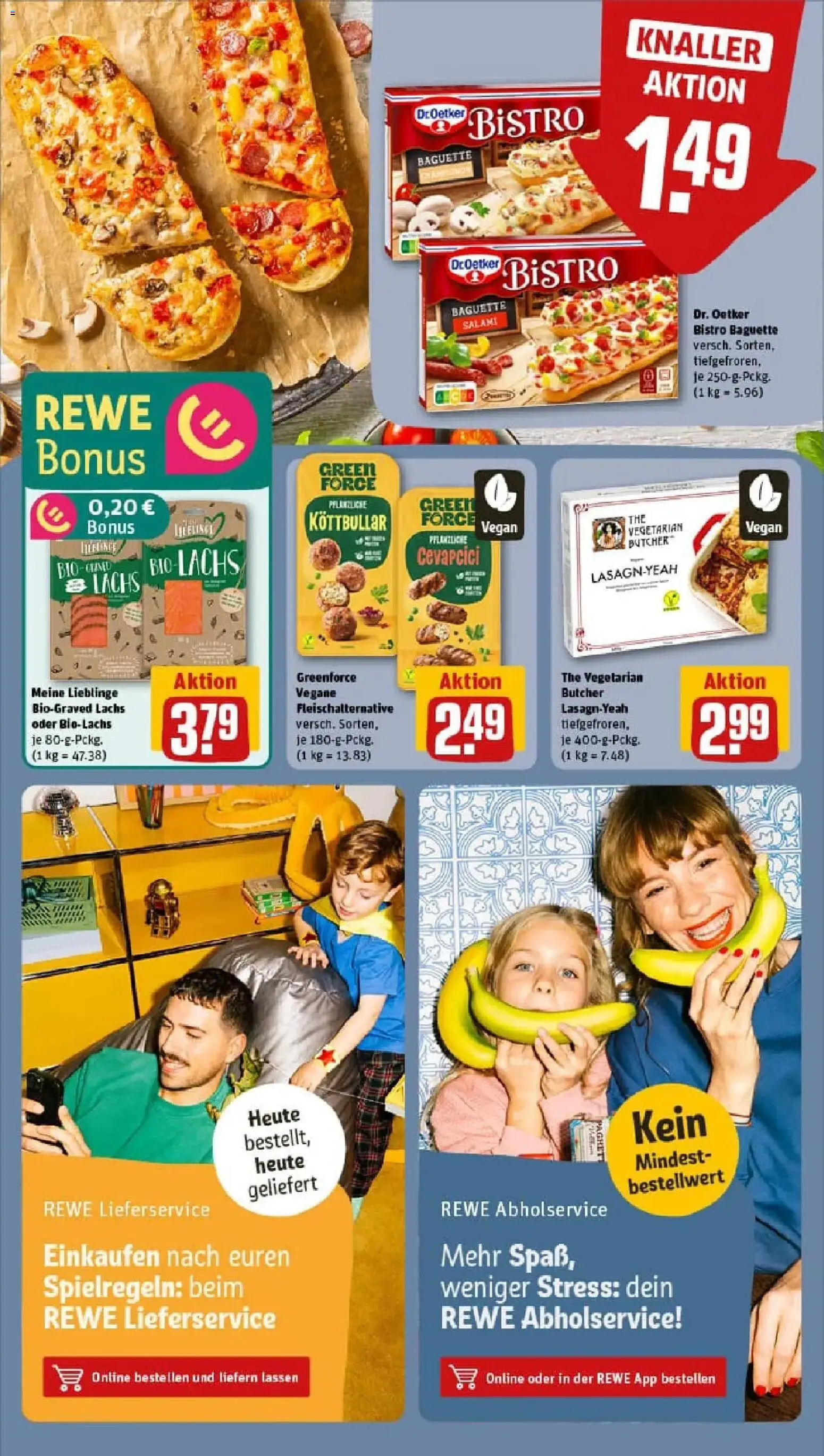 Rewe prospekt Nürnberg / Steinbühl	 – gültig ab 26.01.2026 | Seite: 11 | Produkte: Cevapcici, Baguette, Lachs, Salami