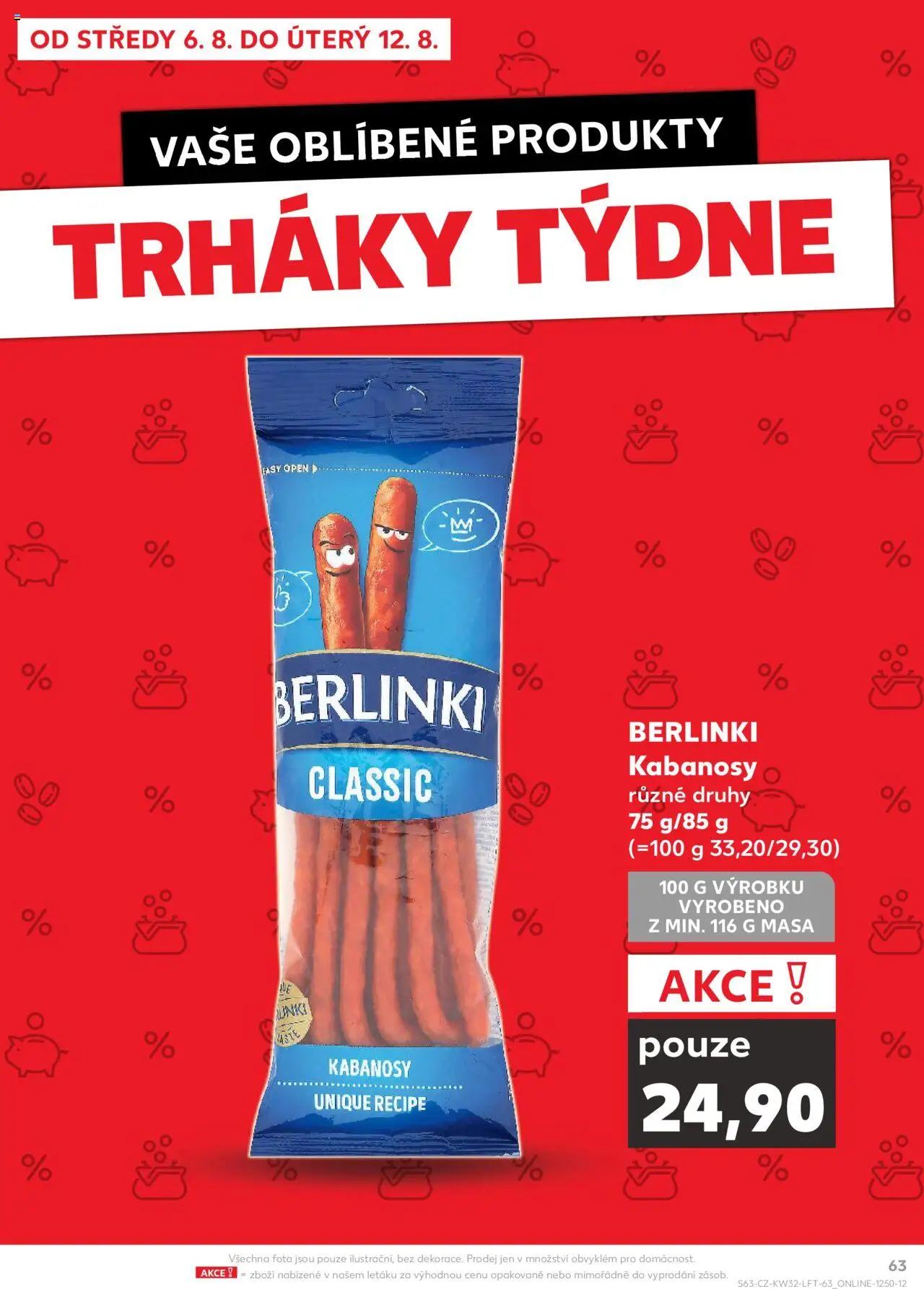 Kaufland leták - Praha 4 od 06.08.2025 | Strana: 63