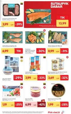 Rimi leidinys galioja nuo 21.04.2026 | Puslapis: 13 | Prekių: Silkių filė, Ikrai