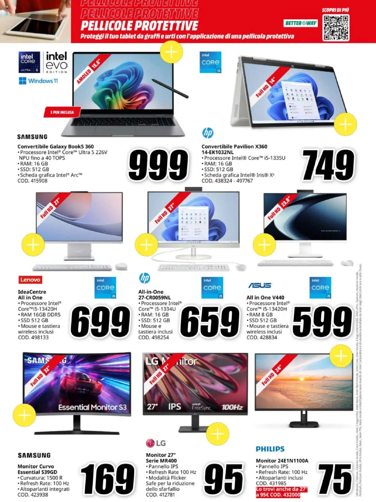 Volantino Media World del 03.10.2025 | Pagina: 11 | Prodotti: Mouse, Tastiera, Pellicola, Samsung