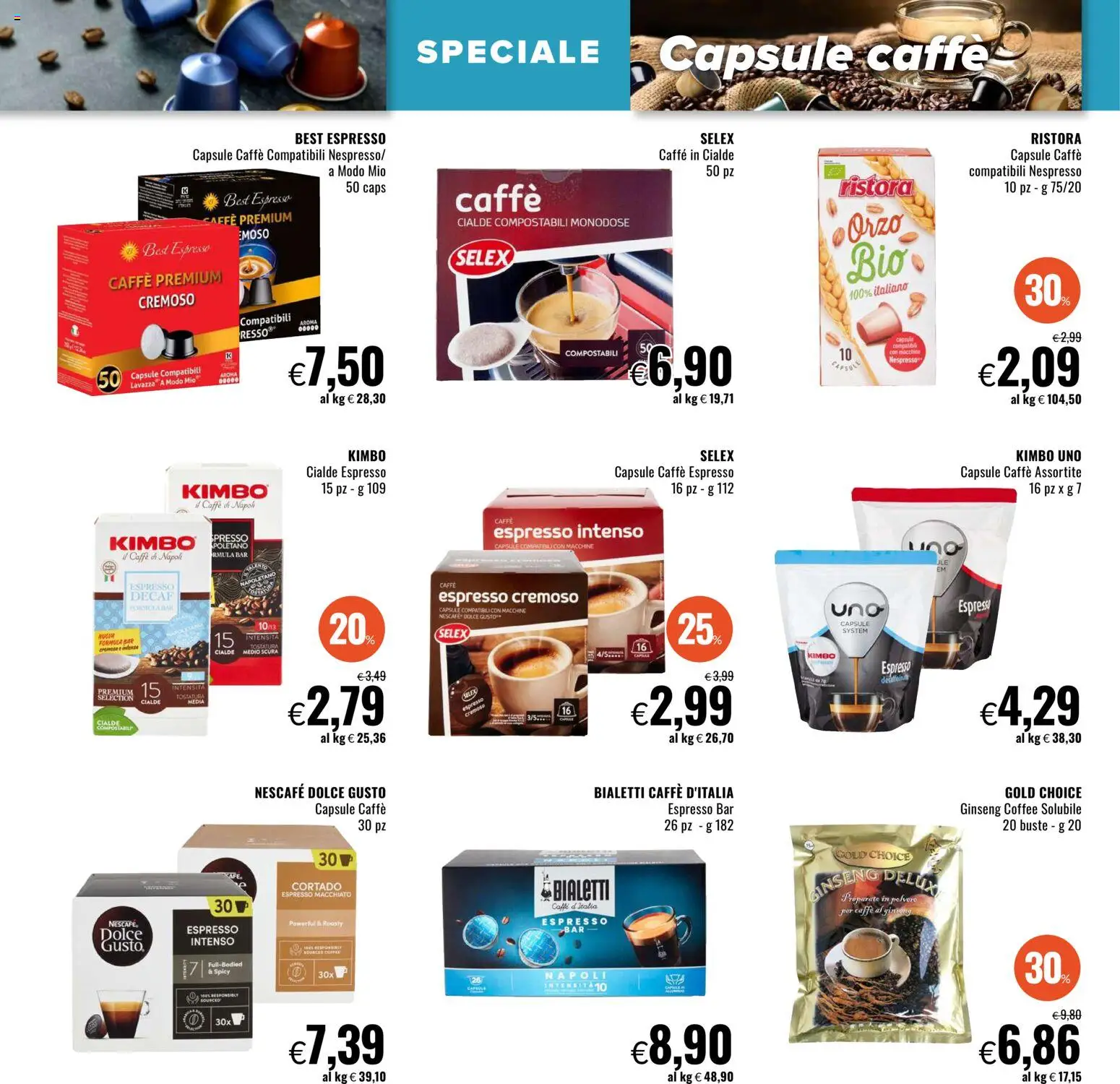 Volantino Famila del 08.01.2026 | Pagina: 10 | Prodotti: Caffè, Lavazza, Caffè in cialde