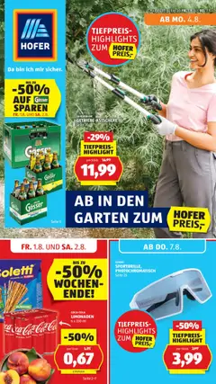 Vorschau von dem Prospekt - Hofer Flugblatt gültig ab 01.08.2025