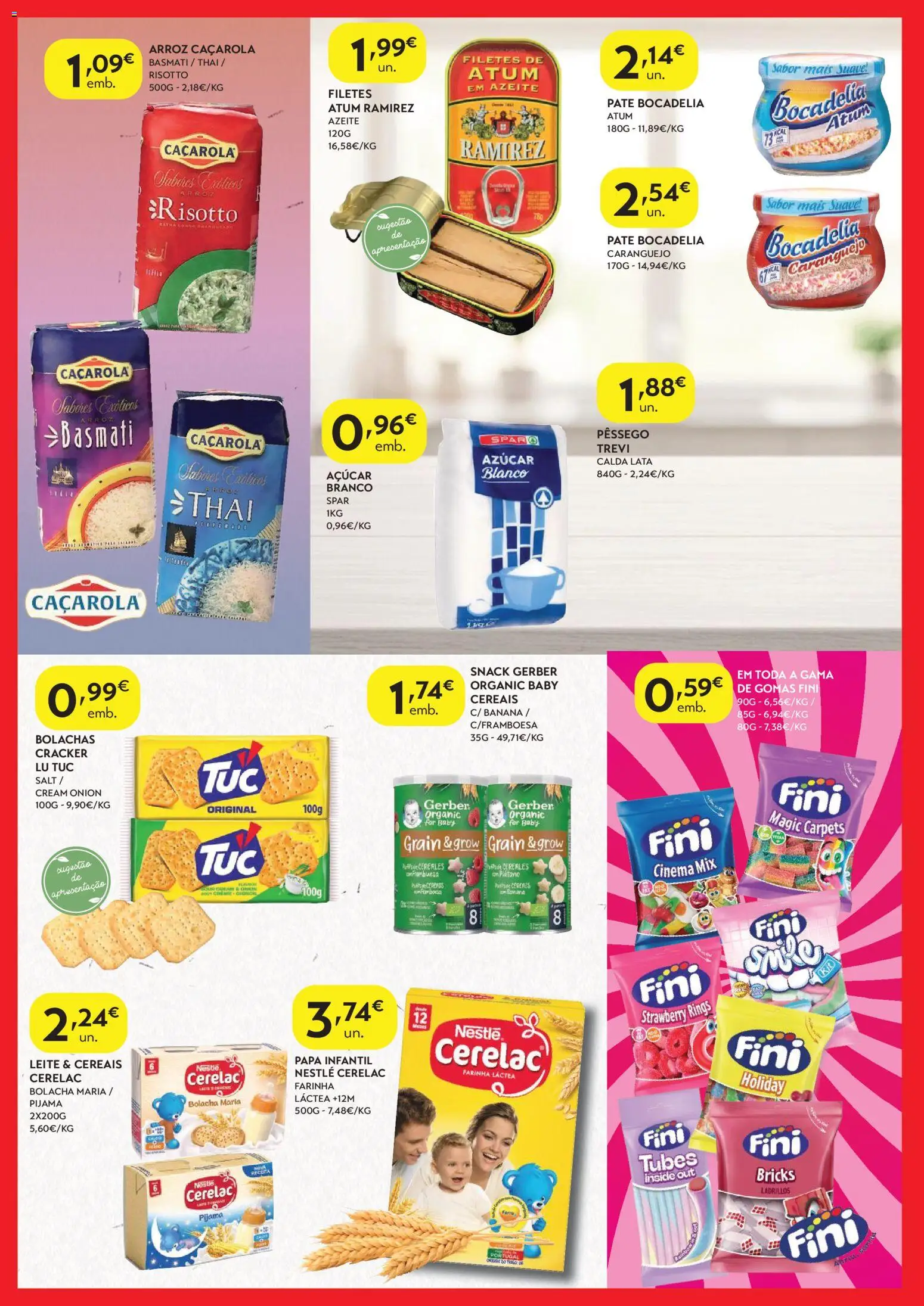 Spar - folheto │ válido de 23.12.2025 | Página: 4 | Produtos: Farinha láctea, Bolachas, Caranguejo, Arroz
