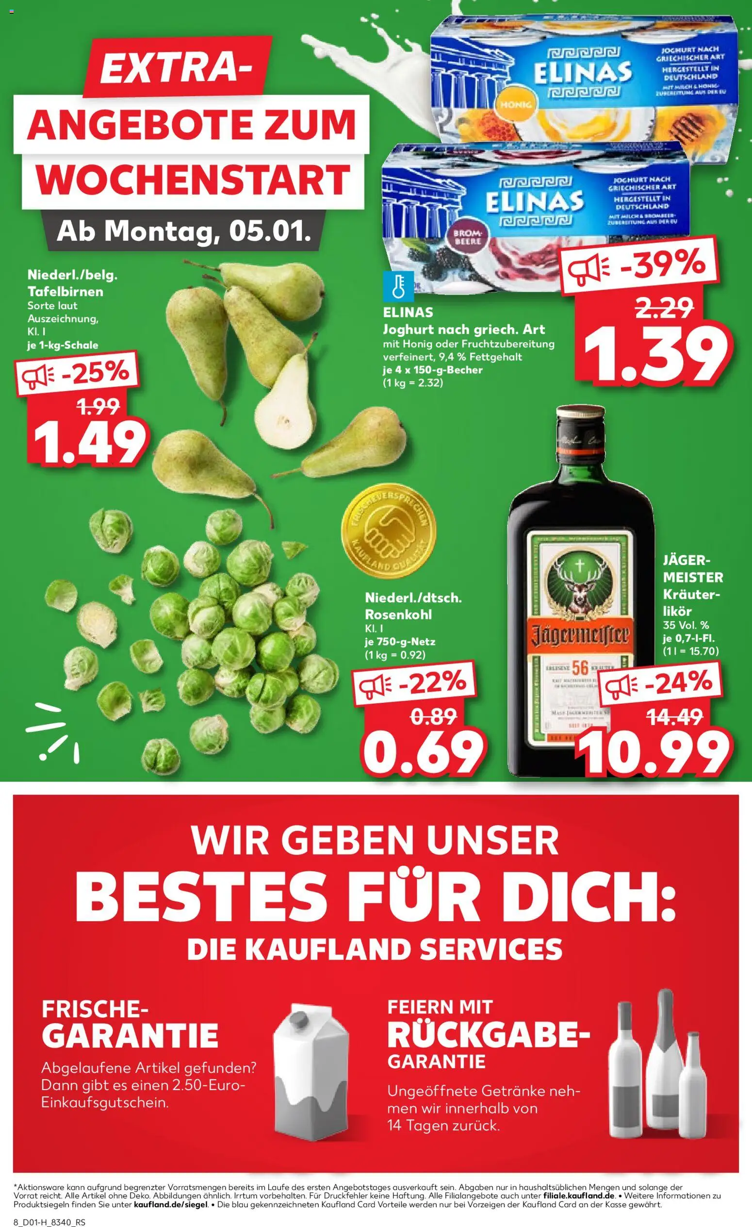 Kaufland prospekt Rostock	 – gültig ab 02.01.2026 | Seite: 8 | Produkte: Joghurt, Likör, Jägermeister