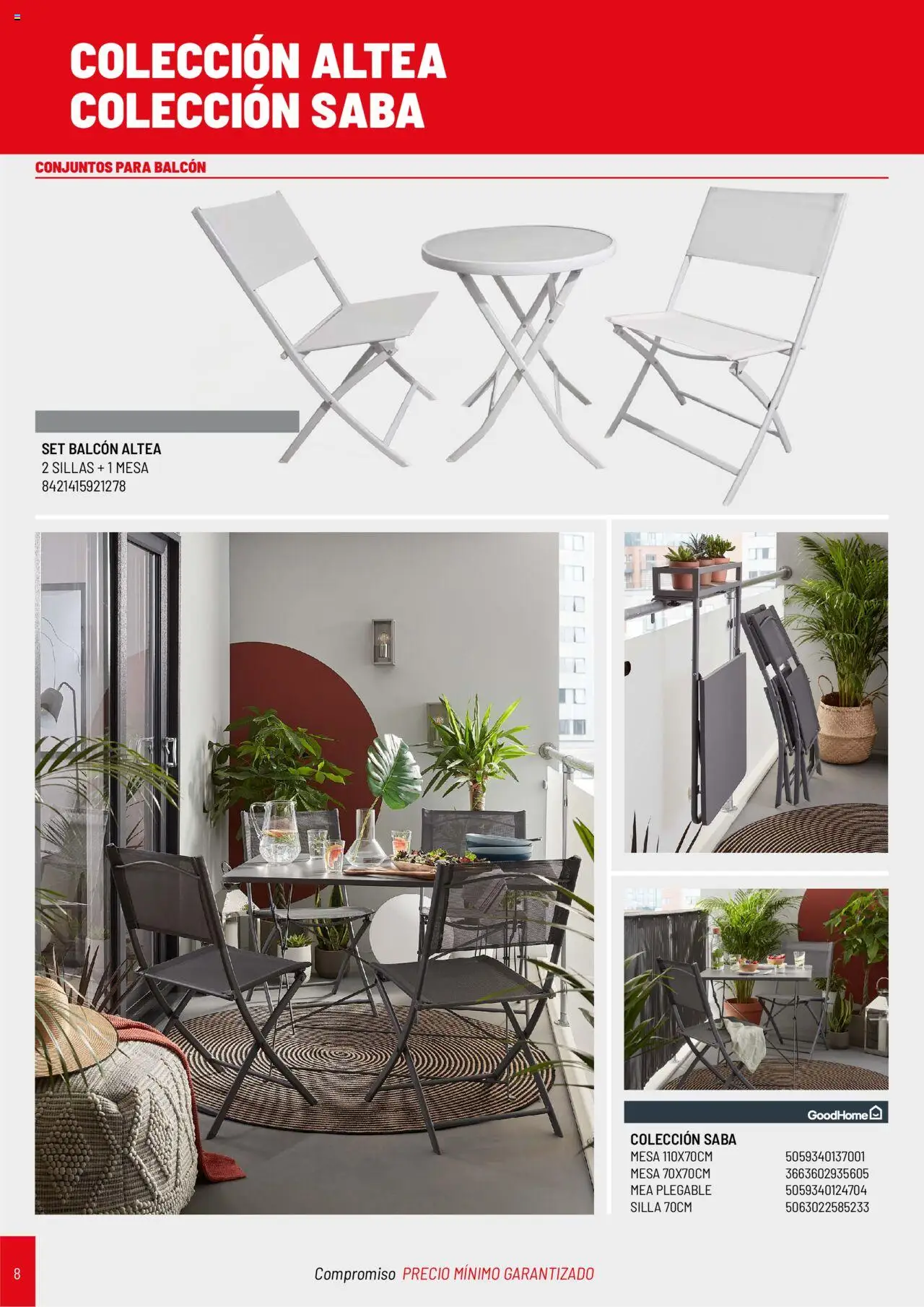 Brico Depôt Jardín │ válido desde el 25.04.2025 | Página: 8 | Productos: Mesa, Silla