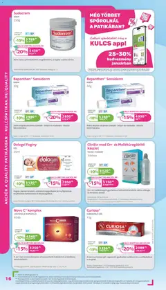 Kulcs Patika Akciós újság - amely érvényes a következő dátumtól: 01.01.2026 | Oldal: 16 | Termékek: Doboz, Bor