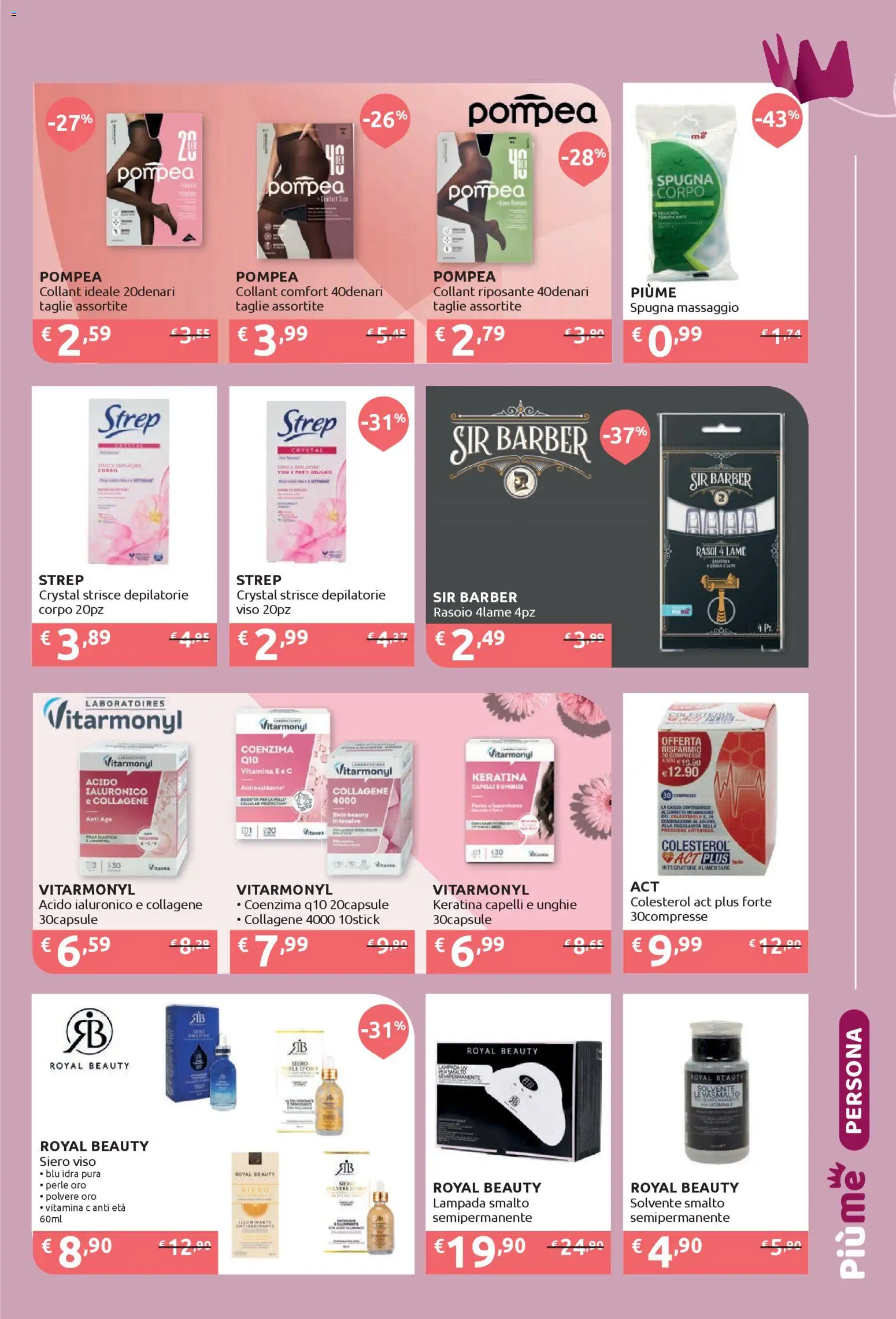 Volantino IperSoap del 15.12.2025 | Pagina: 19 | Prodotti: Spugna, Rasoio, Integratore alimentare, Lampada