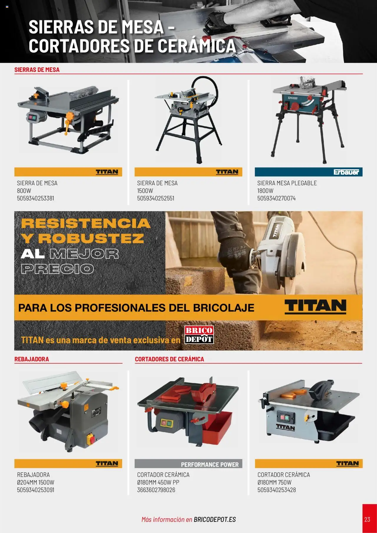 Brico Depôt folleto │ válido desde el 01.04.2025 | Página: 23 | Productos: Mesa