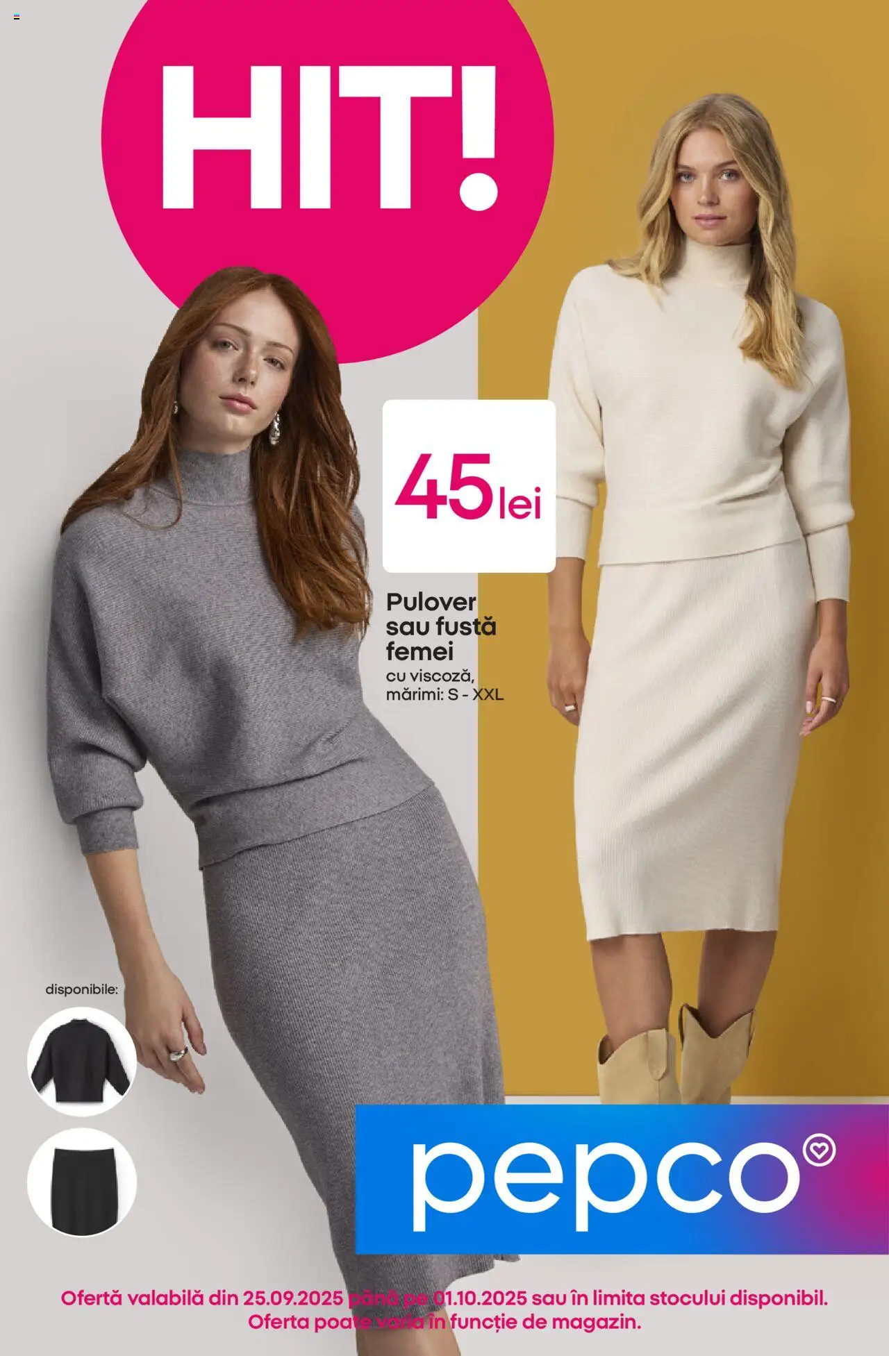 Noul catalog Pepco – valabil de la 25.09.2025 | Pagină: 1 | Produse: Pulover