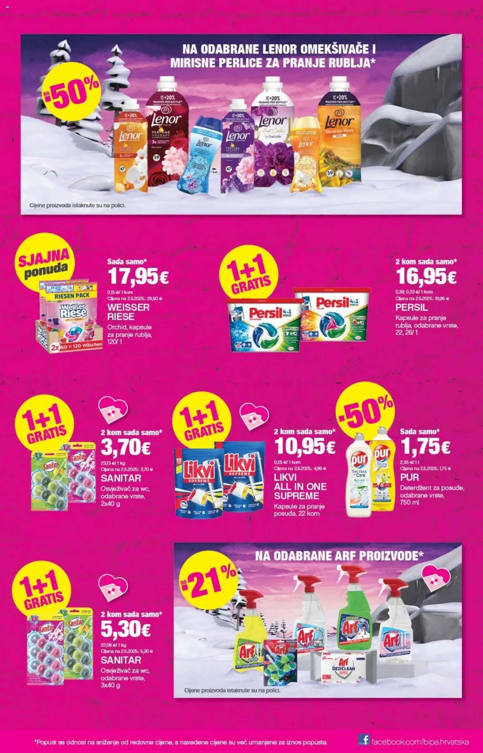 Bipa katalog | vrijedi od 13.11.2025 | Stranica: 21 | Proizvodi: Deterdžent, Persil, Lenor, Weisser Riese