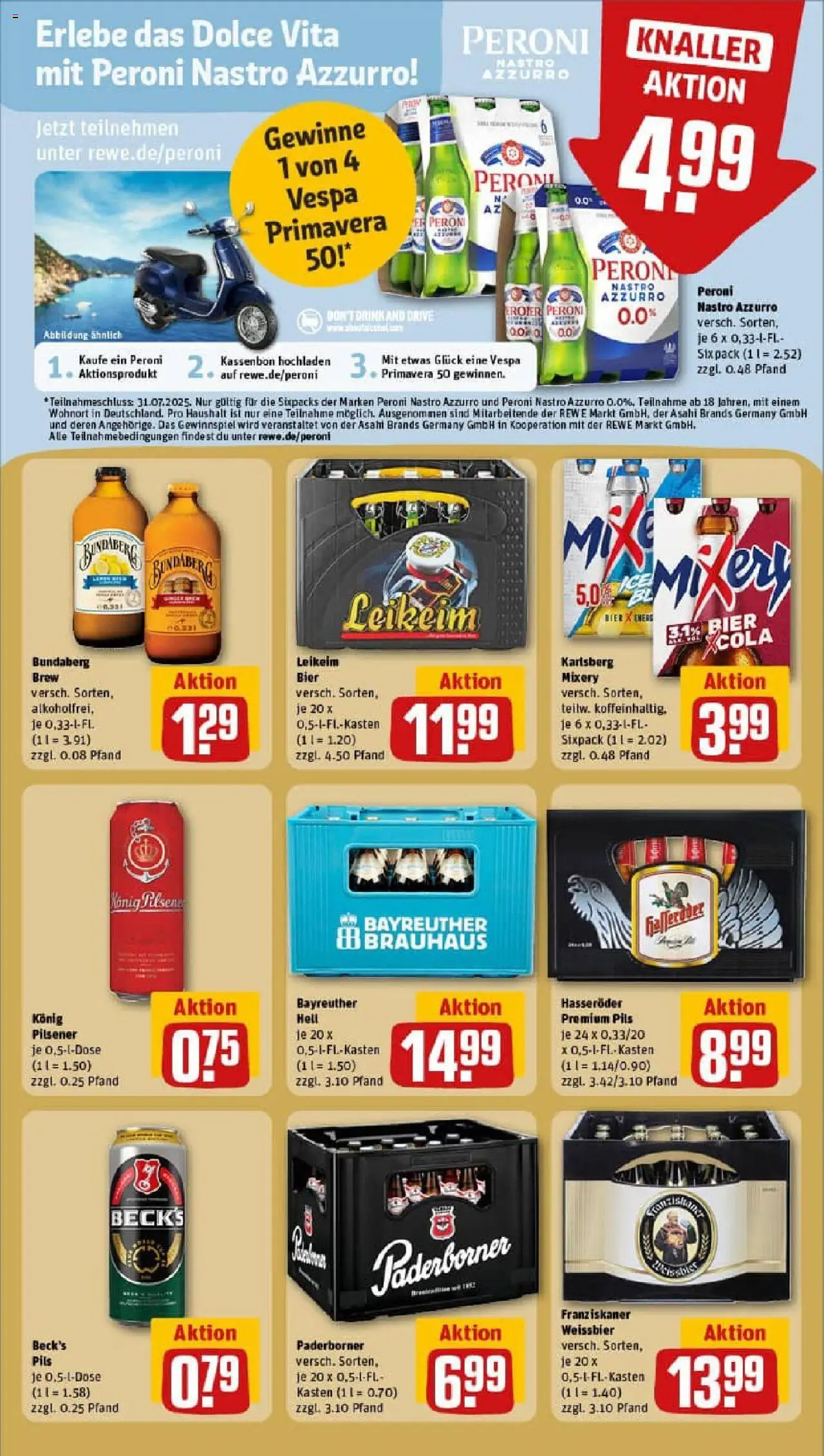 Rewe prospekt Braunschweig / Watenbüttel	 - gültig ab dem 13.07.2025 | Seite: 19 | Produkte: Bier, Weißbier, Pils, Mixery