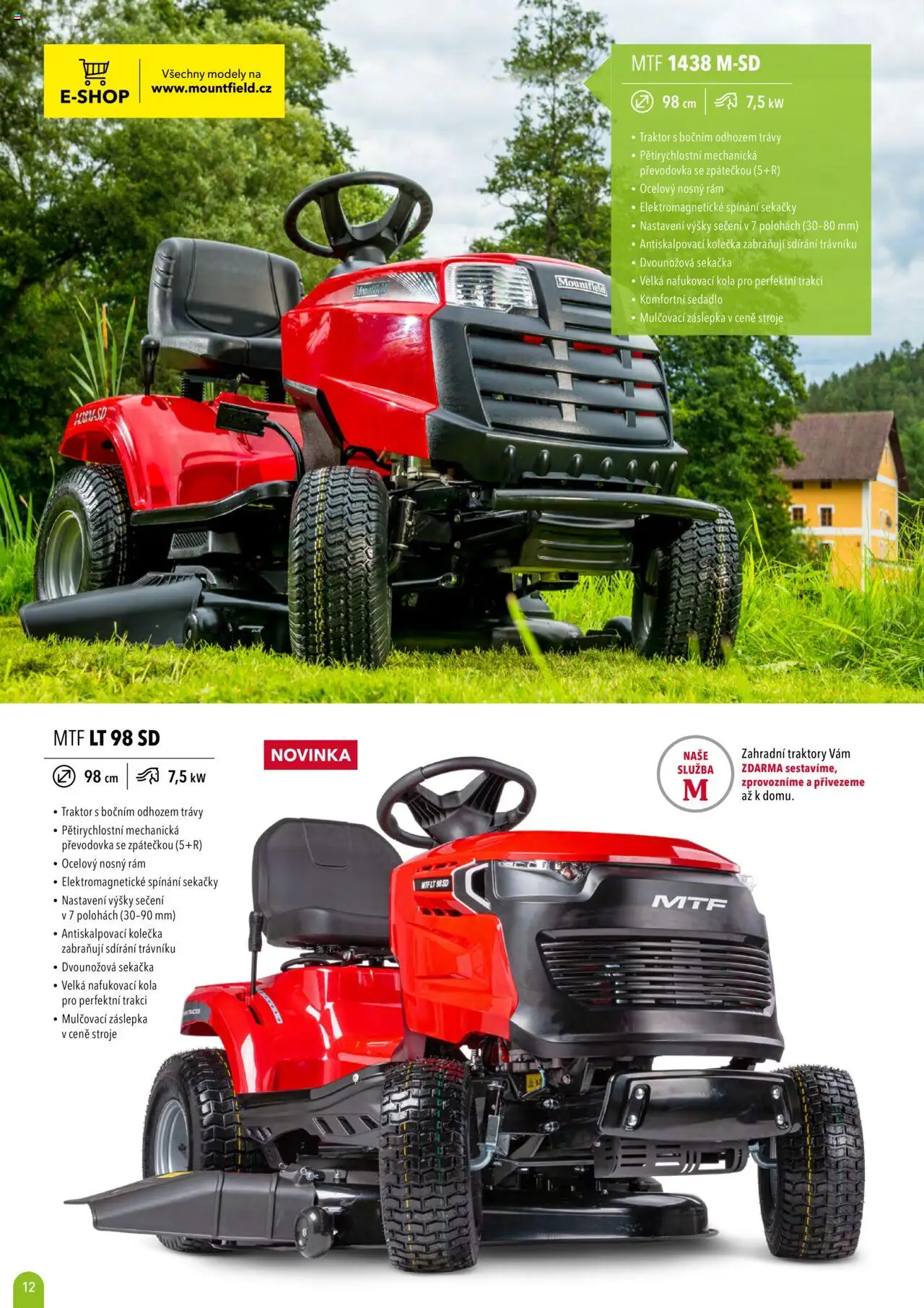 Mountfield katalog 2025 od 16.04.2025 | Strana: 12 | Produkty: Sekačka, Modely, Kola