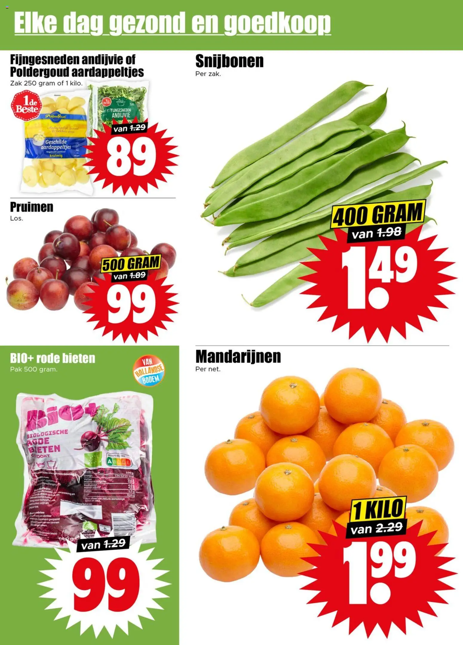 {H1} | Pagina: 3 | Producten: Mandarijnen, Zak