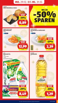 Hofer Flugblatt ab 22.12.2025 gültig | Seite: 13 | Produkte: Wasser, Waschmittel