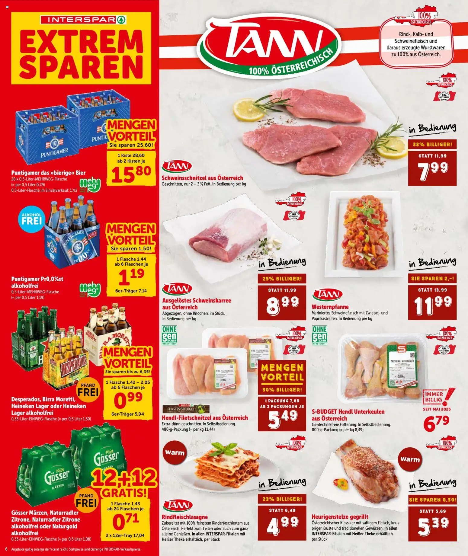 Interspar Flugblatt - Steiermark gültig ab 15.01.2026 | Seite: 7 | Produkte: Zitrone, Bier, Schweinefleisch