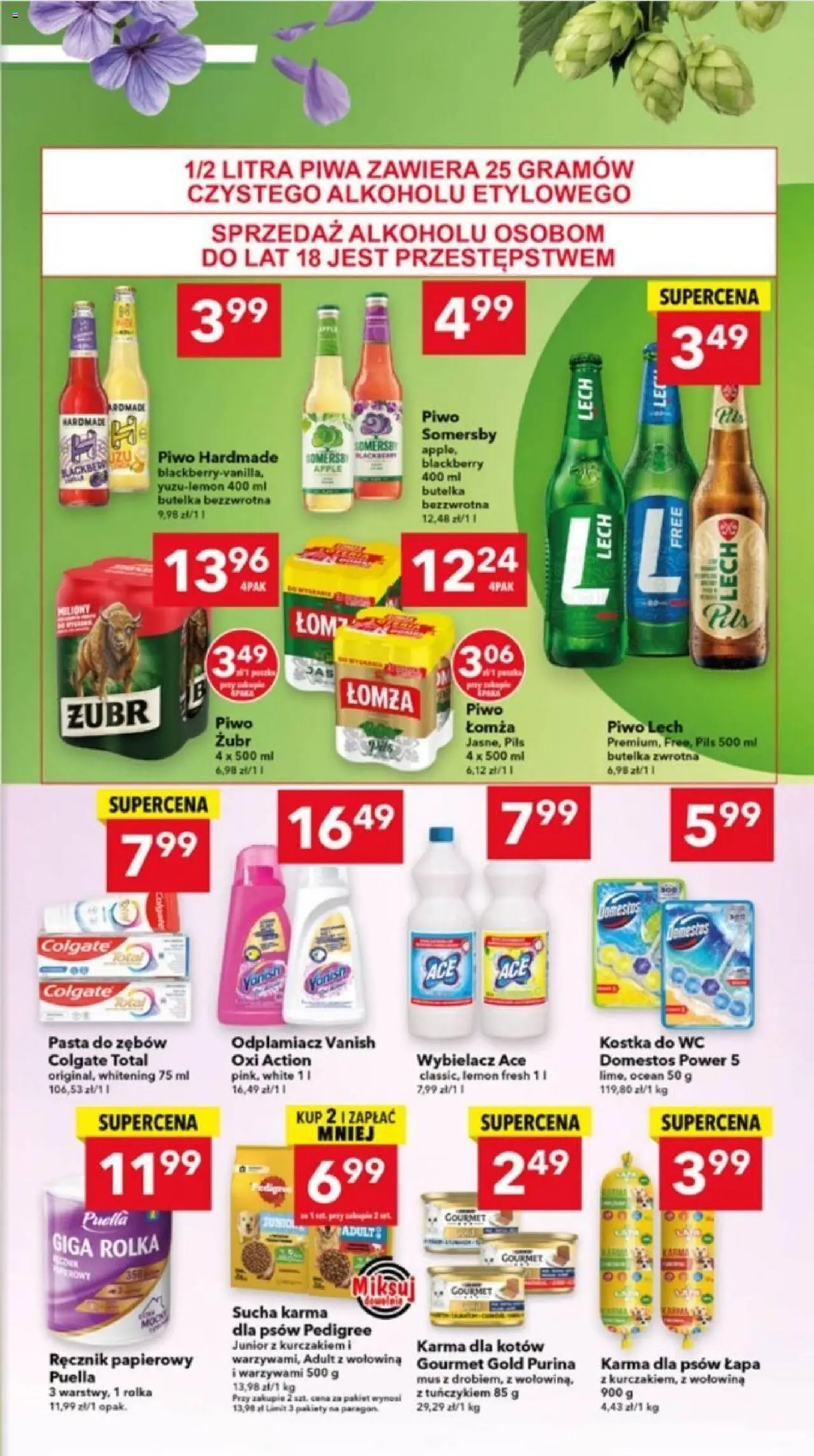 Lewiatan gazetka - Ostrów Wielkopolski od 13.08.2025 | Strona: 7 | Produkty: Pedigree, Domestos, Wołowina, Ręcznik papierowy