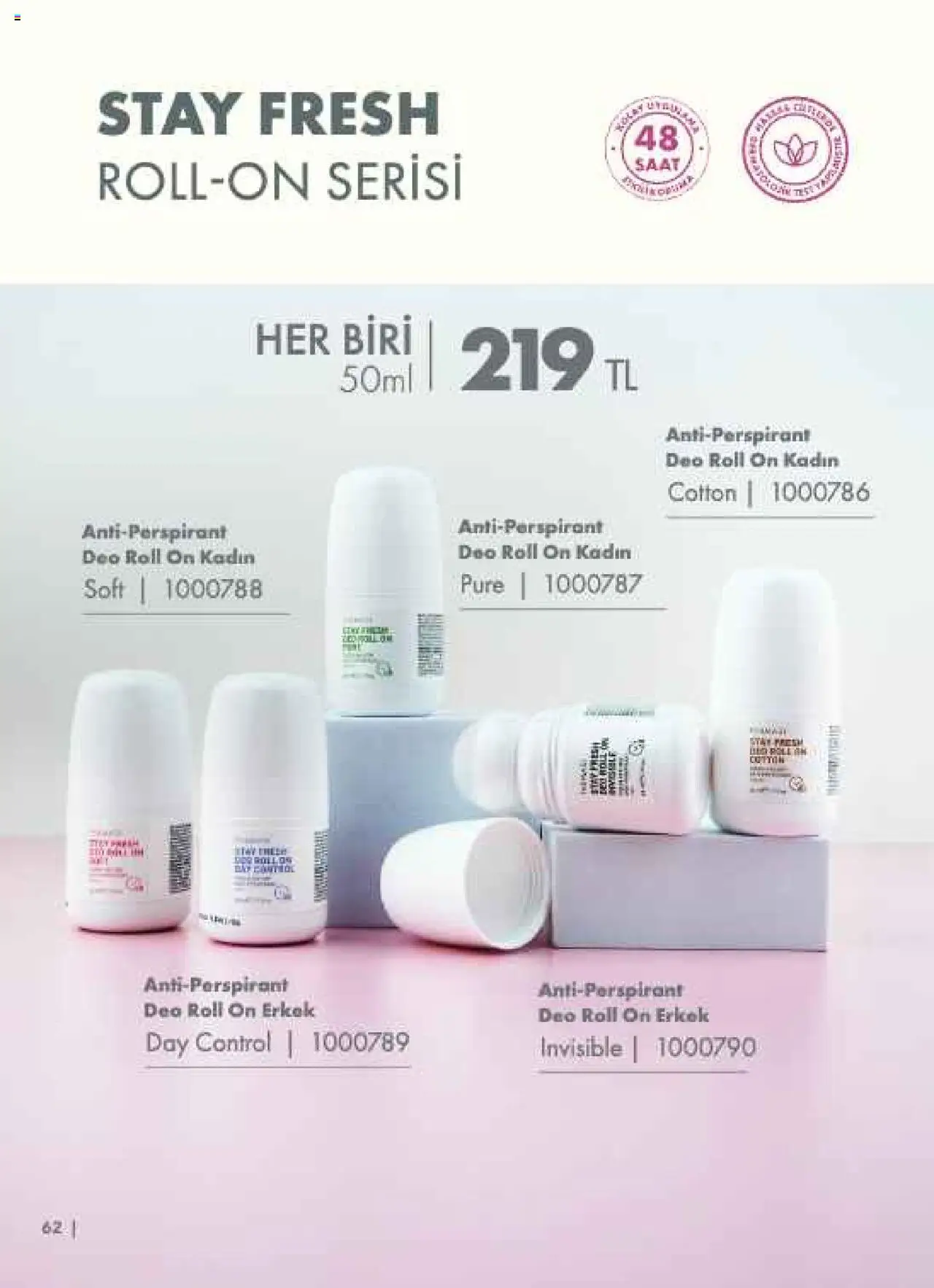 Farmasi Katalog - 01.08.2025 tarihinden itibaren geçerlidir | Sayfa: 62 | Ürünler: Antiperspirant, Saat