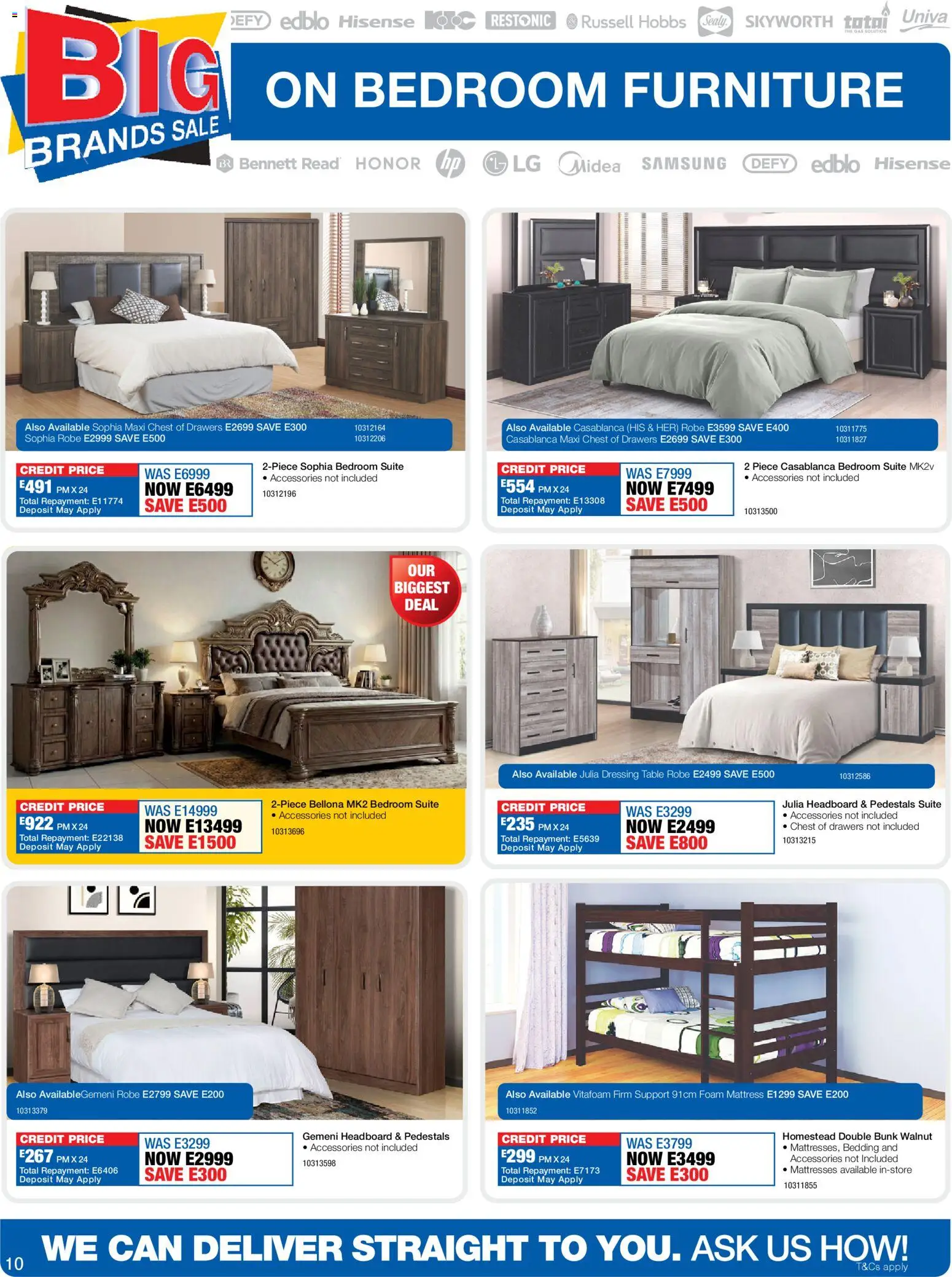 New OK Furniture catalogue – valid from 13.04.2026 | Page: 10 | Products: Headboard, Table, Dressing, Foam