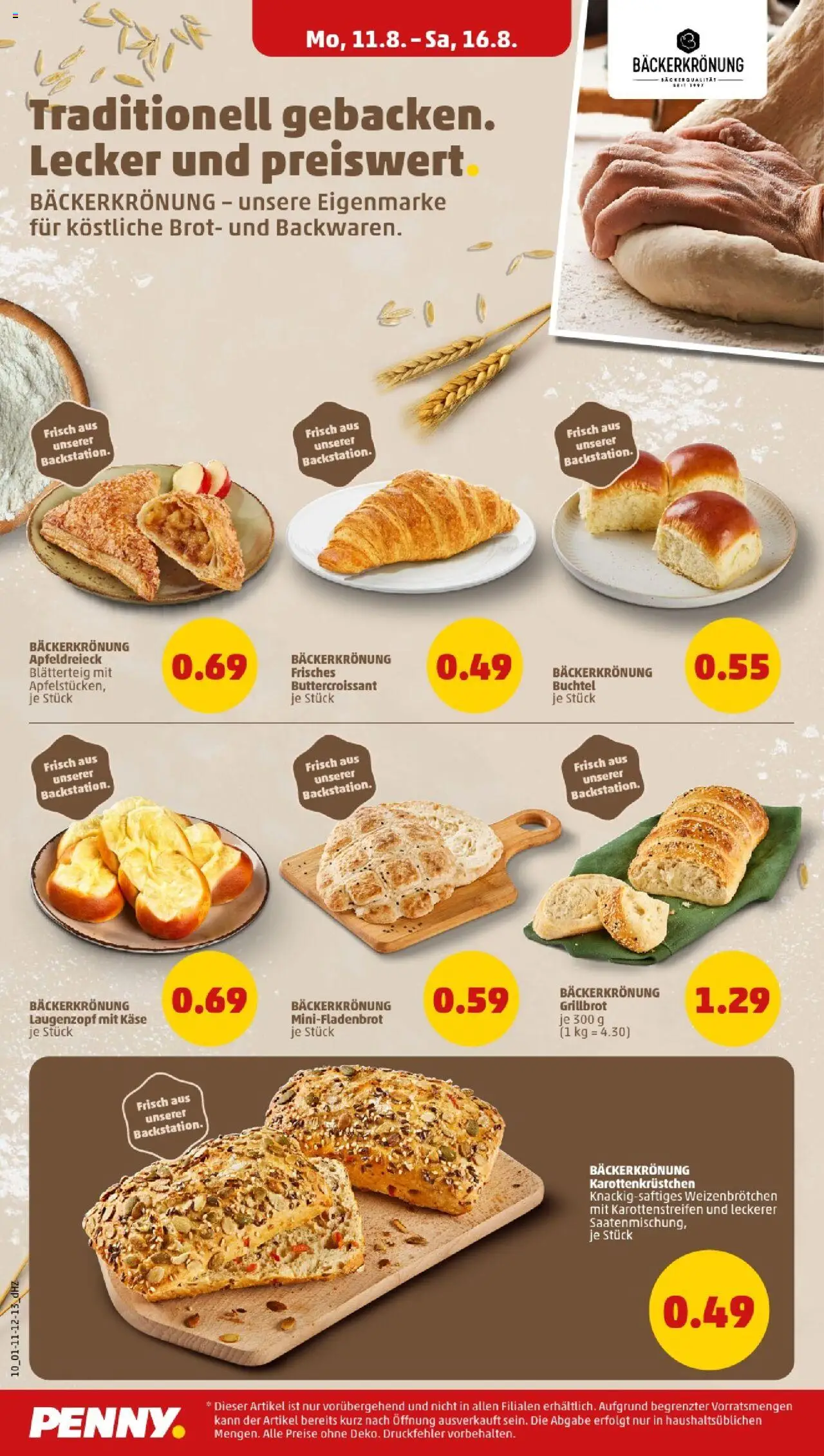 Penny - Mecklenburg-Vorpommern - gültig ab dem 11.08.2025 | Seite: 10 | Produkte: Käse, Brot