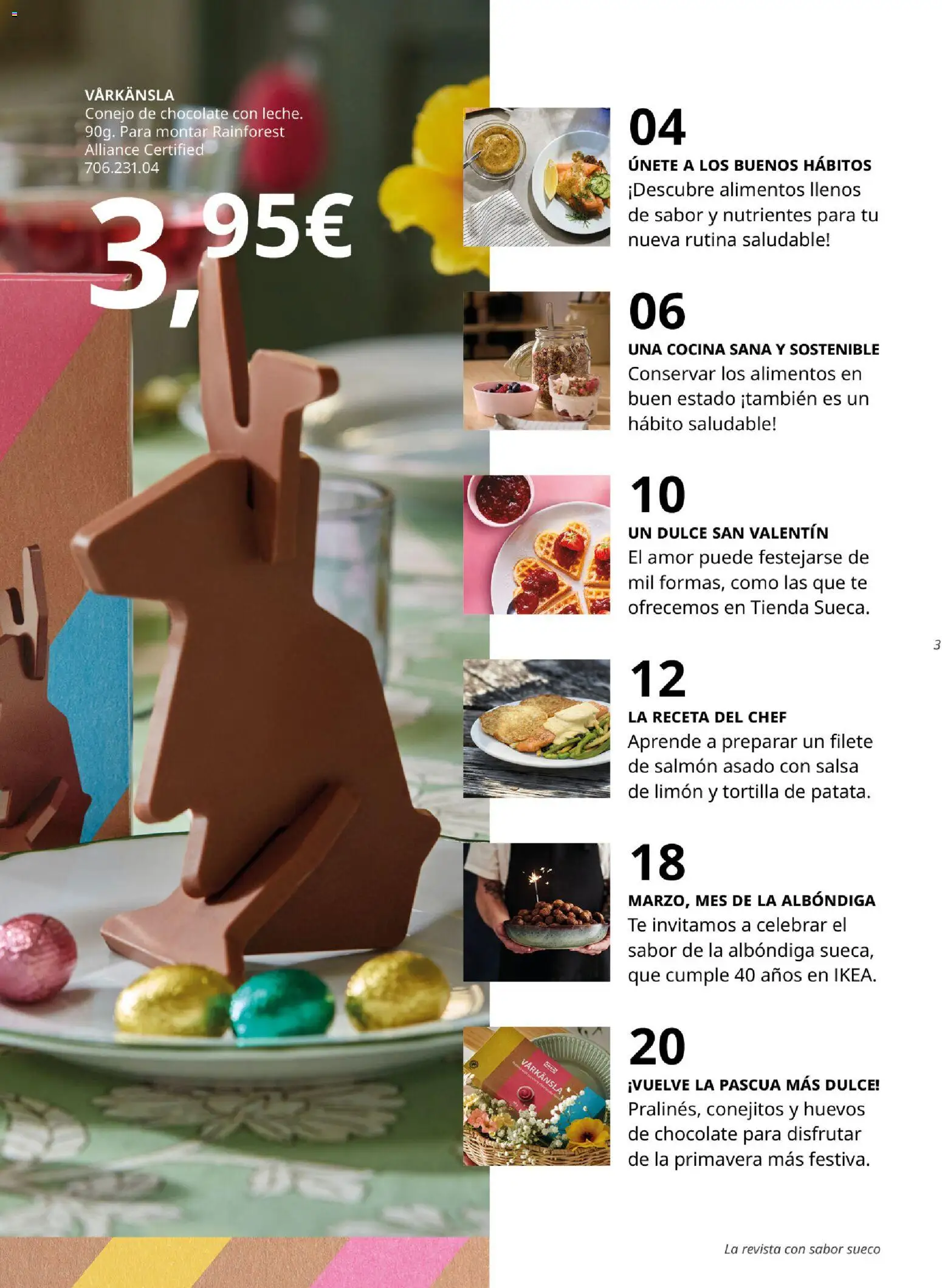 Catálogo IKEA Fika │ válido desde el 01.01.2026 | Página: 3 | Productos: Chocolate, Cocina, Filete, Κούβα