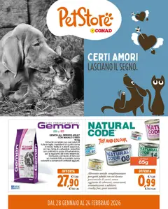 Anteprima del volantino Conad PetStore Lazio catalogo valido a partire dal 28.01.2026