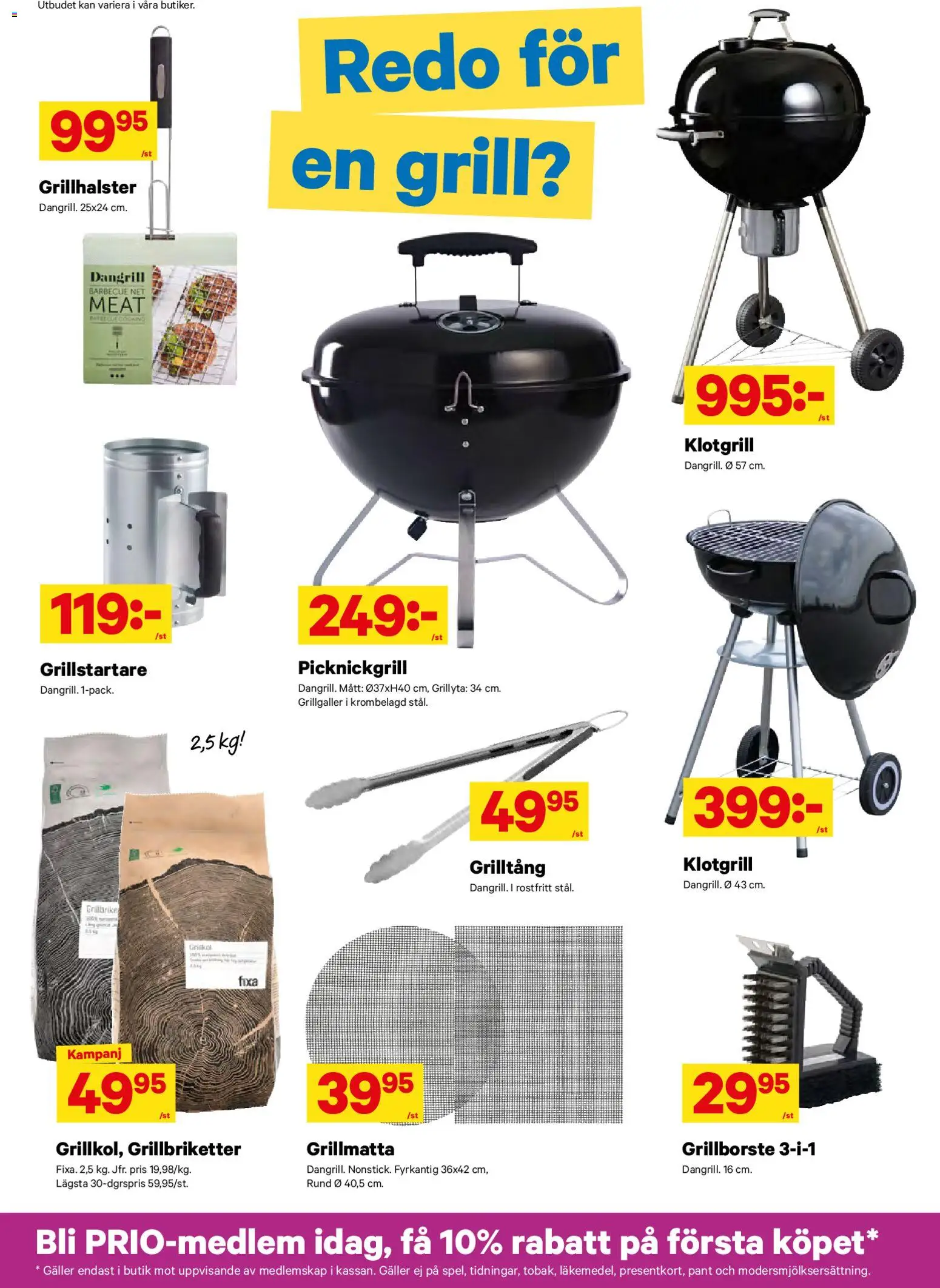 City Gross reklamblad aktuell från 20.04.2026 | Sida: 7 | Produkter: Grill, Grillborste, Galler